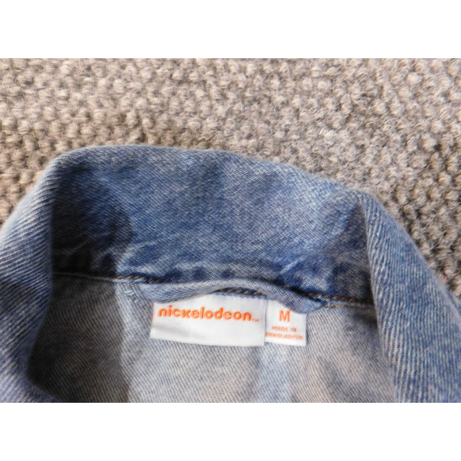 Nickelodeon Nickelodeon Denim Jacket Womens Medium Blue 90s Vintage Cotton Zip Pockets Regular Jacket Size M / US 6-8 / IT 42-44 - 5 Thumbnail