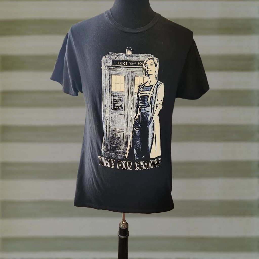 Ripple Junction Doctor Who 13th Time For Change T-shirt Unisex Medium Black Ripple Junction shirt Mens Retro Space Movie Size US M / EU 48-50 / 2 - 1 Thumbnail