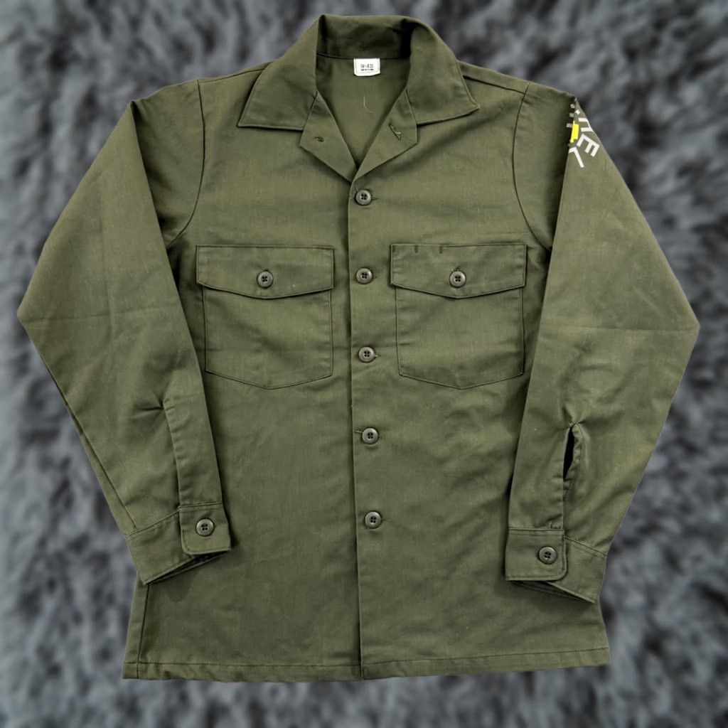 Vintage VINTAGE US Military OG-507 Utility Shirt Mens S Green Fatigue Officer Army 80s Size US S / EU 44-46 / 1 - 1 Thumbnail