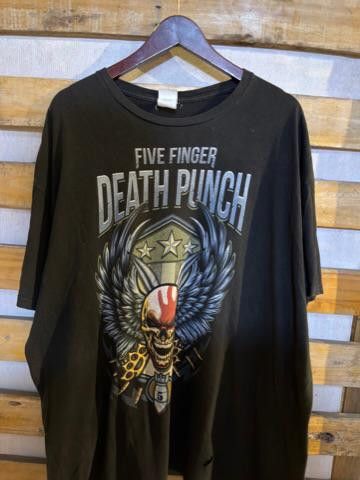 Band Tees 🔥RARE🔥 Y2K METAL HARDCORE FIVE FINGER DEATH PUNCH Size US XXL / EU 58 / 5 - 1 Thumbnail