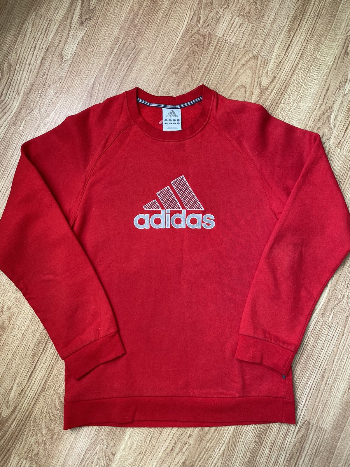 Adidas × Vintage Adidas Vintage Sweatshirt Big Logo size S-M Size US S / EU 44-46 / 1 - 1 Thumbnail