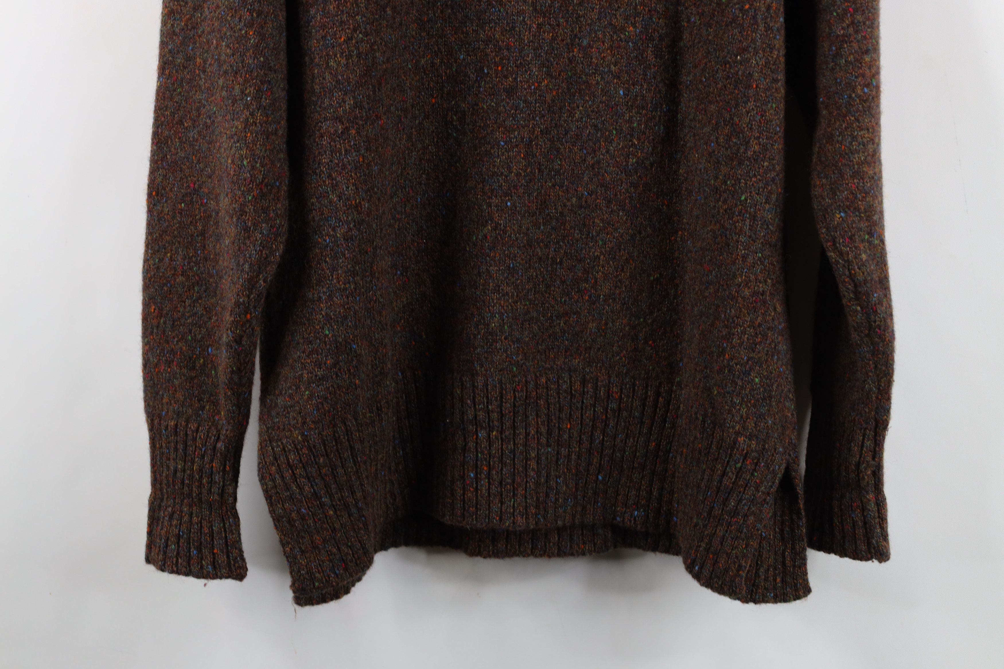 Vintage Vintage 90s Streetwear Wool Knit Turtleneck Sweater USA Size XL / US 12-14 / IT 48-50 - 13 Thumbnail