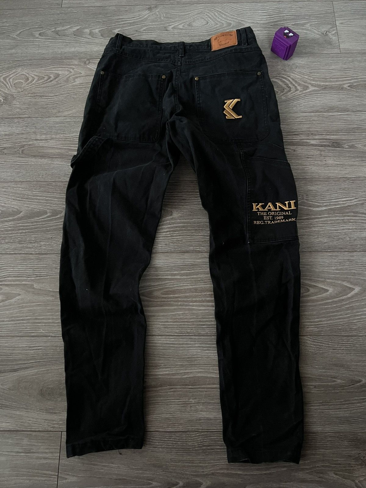 Karl Kani Karl Kani Embroidered Logo Rap Black Denim Unisex Jeans Size US 32 / EU 48 - 20 Thumbnail