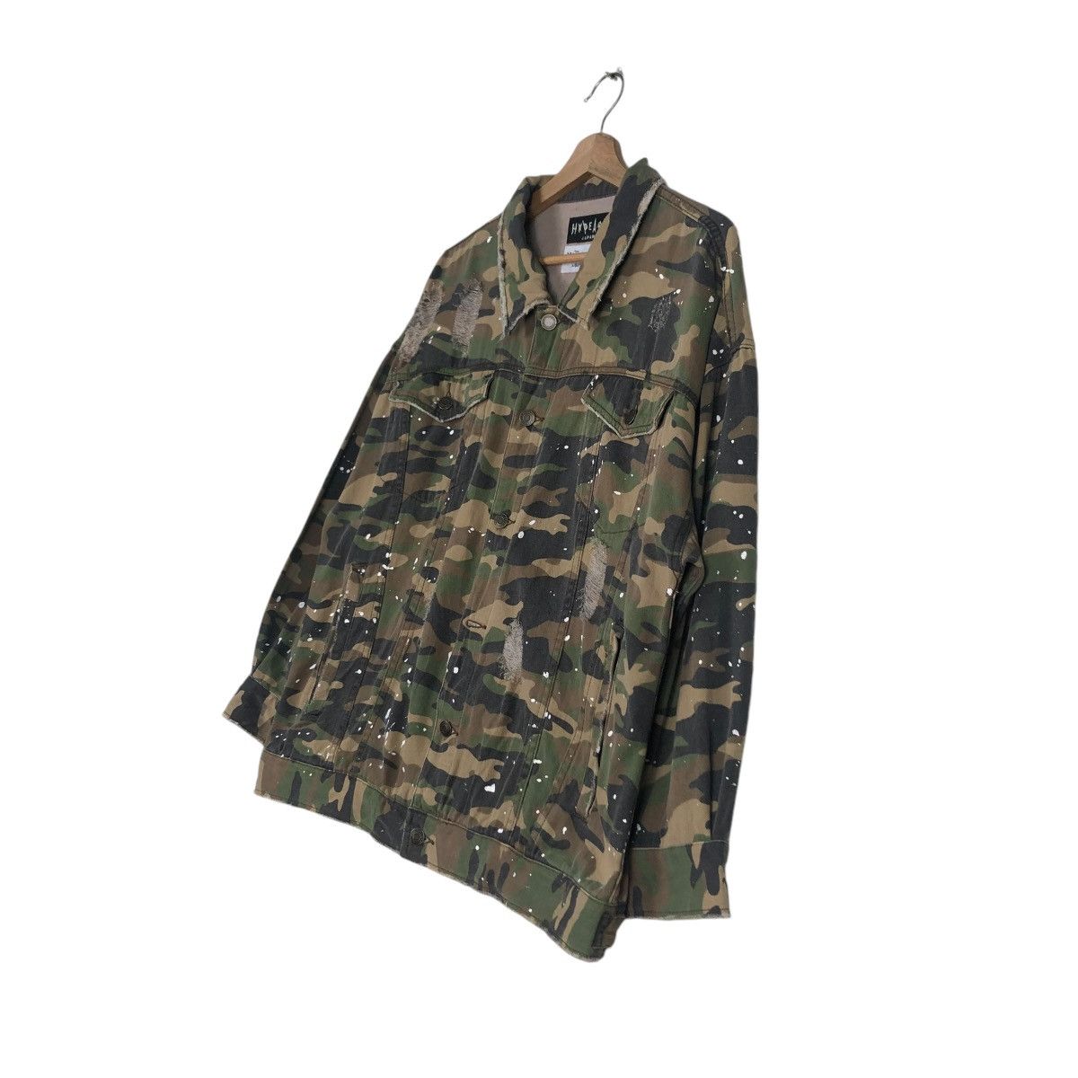 Japanese Brand 🔥BUTTON JACKET CAMOUFLAGE PUNK DESIGN HYPE ACE JAPAN Size US M / EU 48-50 / 2 - 2 Thumbnail