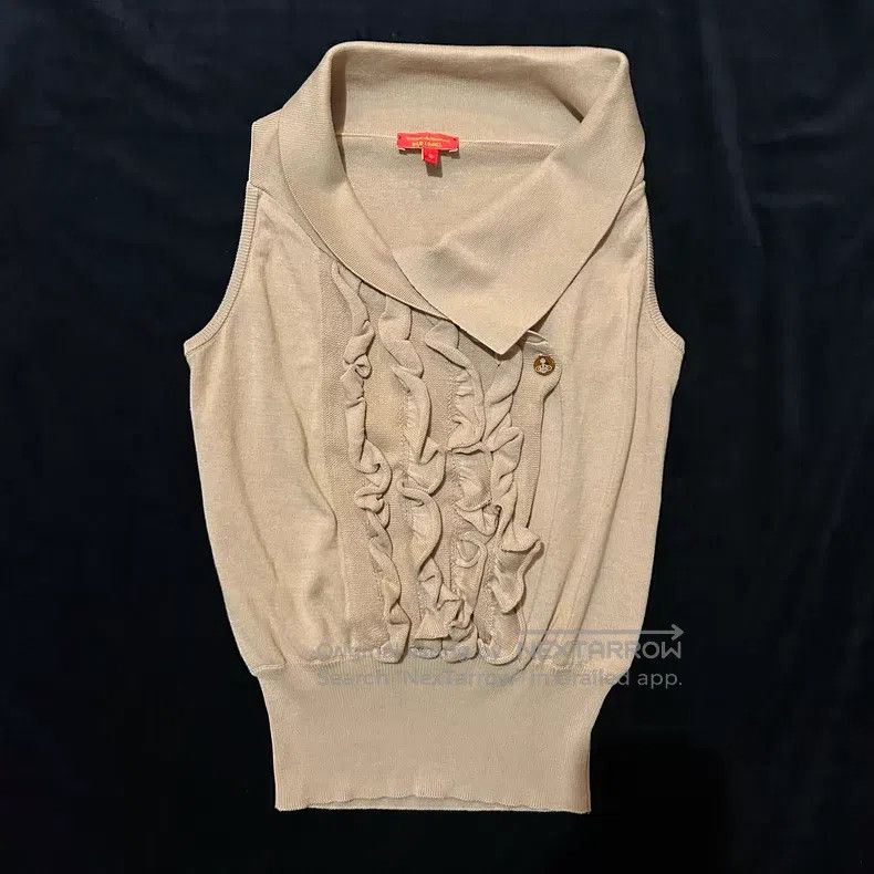 Vivienne Westwood Vivienne Westwood Saturn Buckle Asymmetric Knit Sweater Ve Size S / US 4 / IT 40 - 2 Thumbnail
