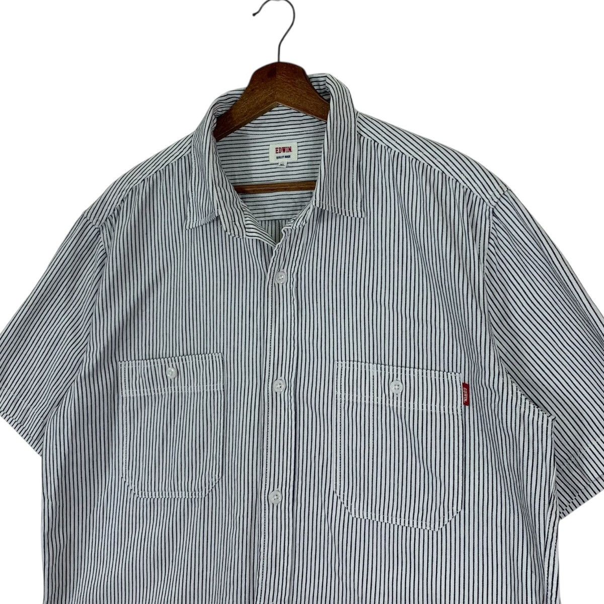 Edwin Vintage Edwin Short Sleeve Button Up Shirt Size US XL / EU 56 / 4 - 4 Thumbnail