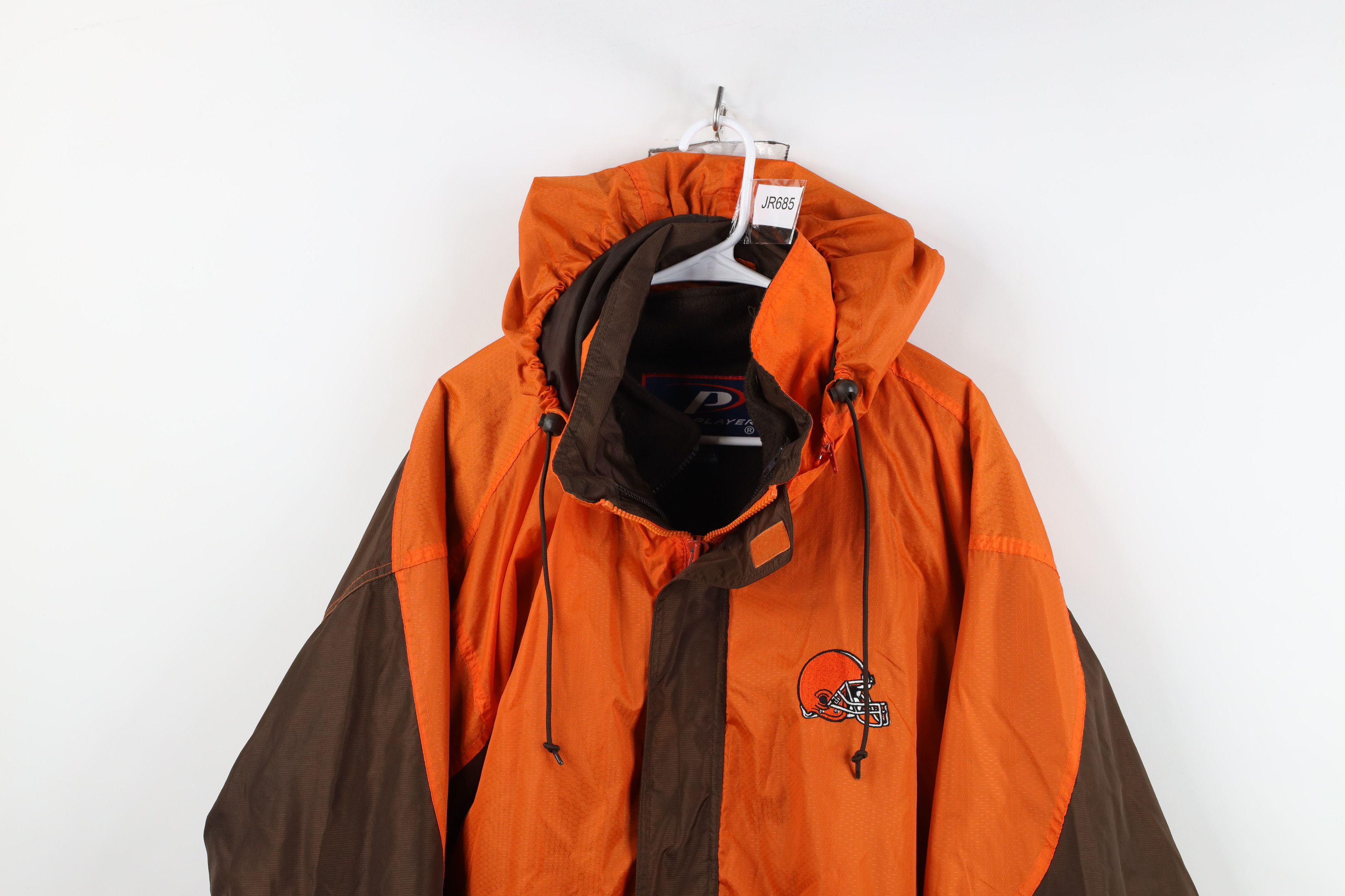 Vintage Vintage 2 In 1 Cleveland Football Hooded Jacket Orange Size US XL / EU 56 / 4 - 2 Thumbnail