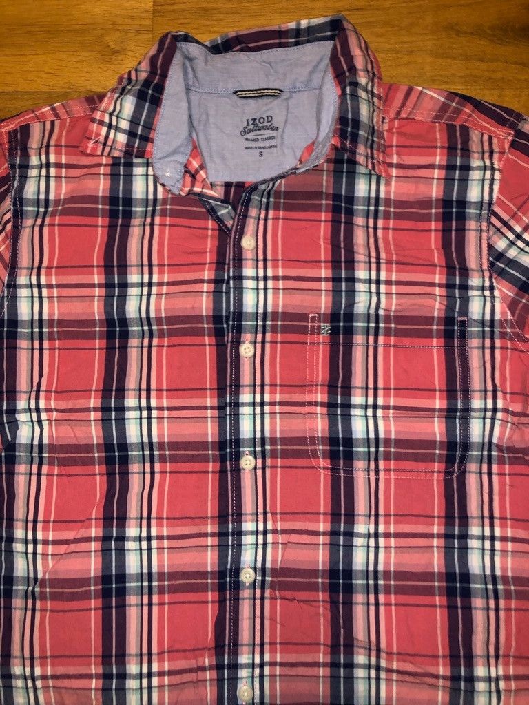 Izod IZOD SALTWATER MEN'S CHECK COTTON SHIRT Size S Size US S / EU 44-46 / 1 - 3 Thumbnail