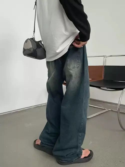 Japanese Brand Retro punk denim pants Size US 31 - 4 Thumbnail