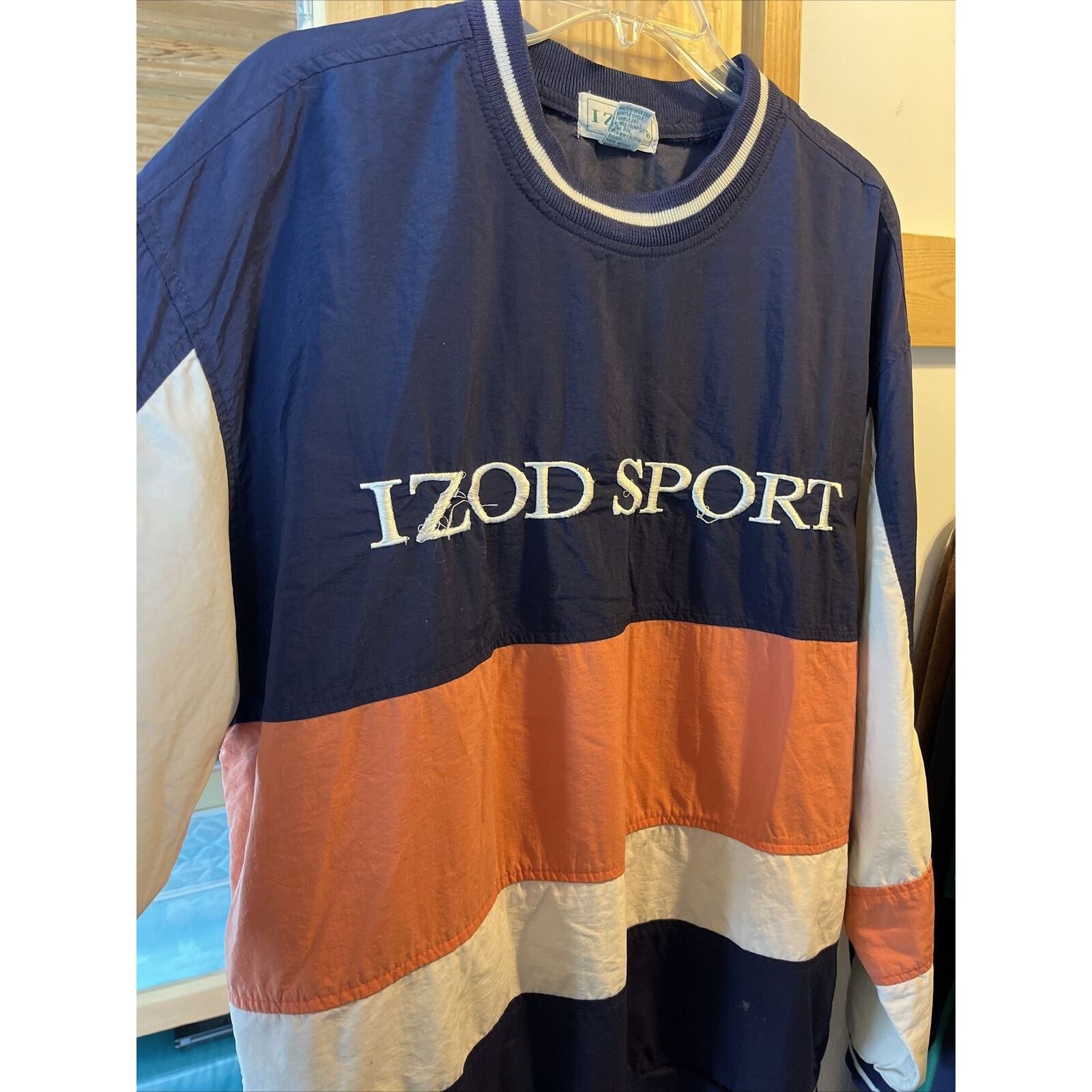Izod Izod Sport VTG Men’s M Navy Blue Orange Pullover Sweatshirt Size US M / EU 48-50 / 2 - 3 Thumbnail