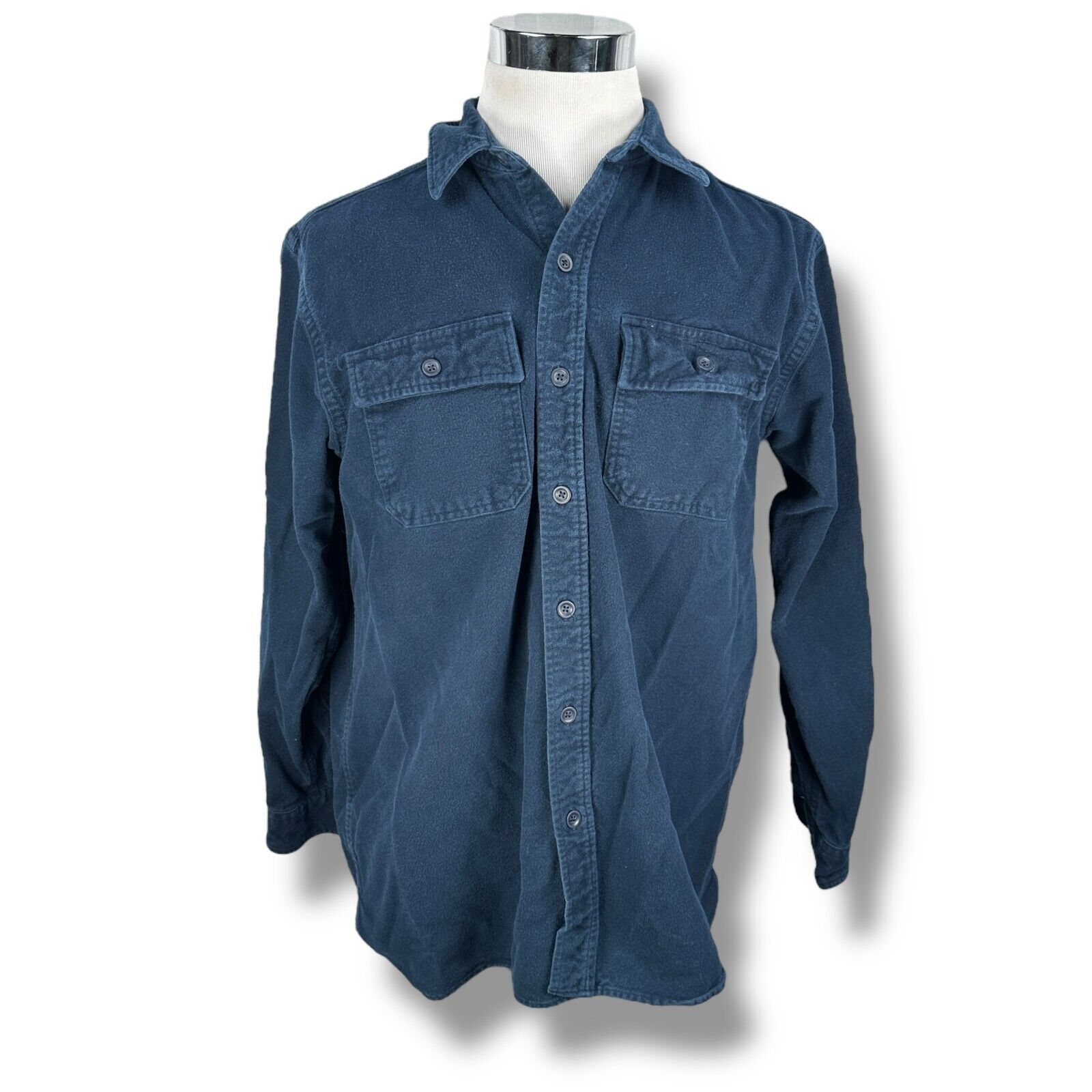 L.L. Bean LL Bean Chamois Cloth Flannel Shirt Men’s L Blue Button Up Size US L / EU 52-54 / 3 - 1 Thumbnail