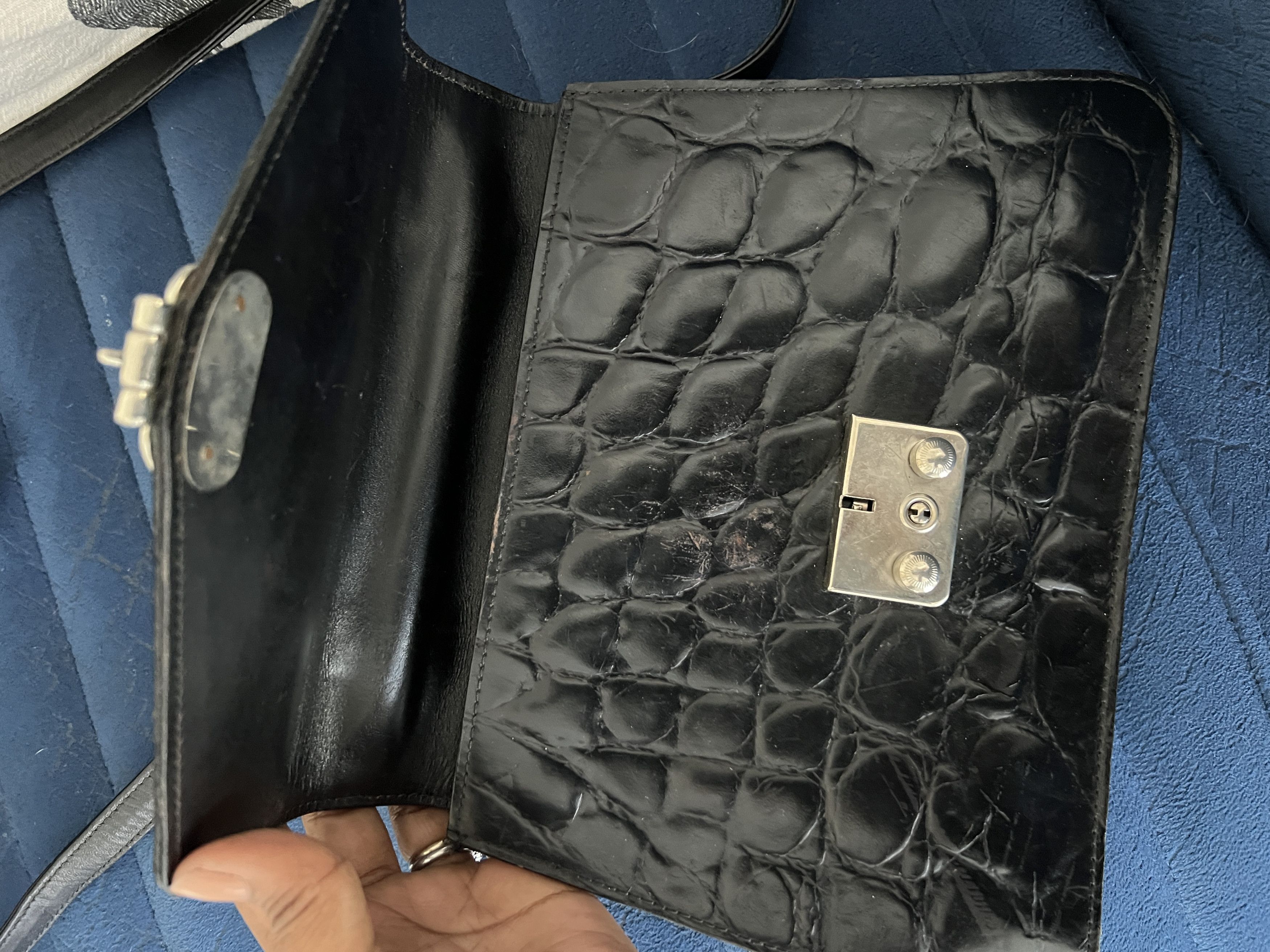 Versace Gianni Versace Embossed Croc Cross body Size ONE SIZE - 5 Thumbnail