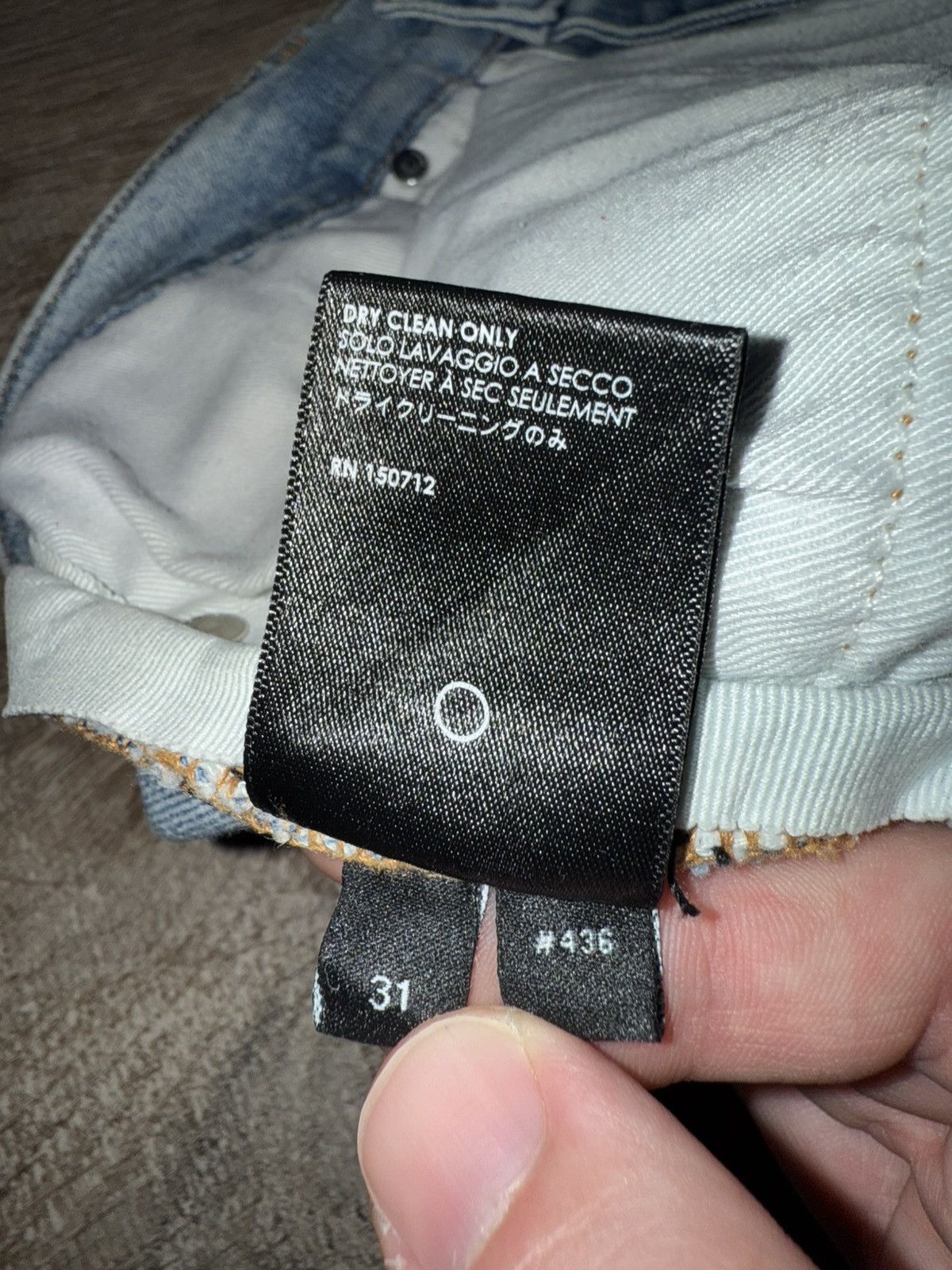 Amiri Amiri Distressed Light Jeans Size US 31 - 5 Thumbnail