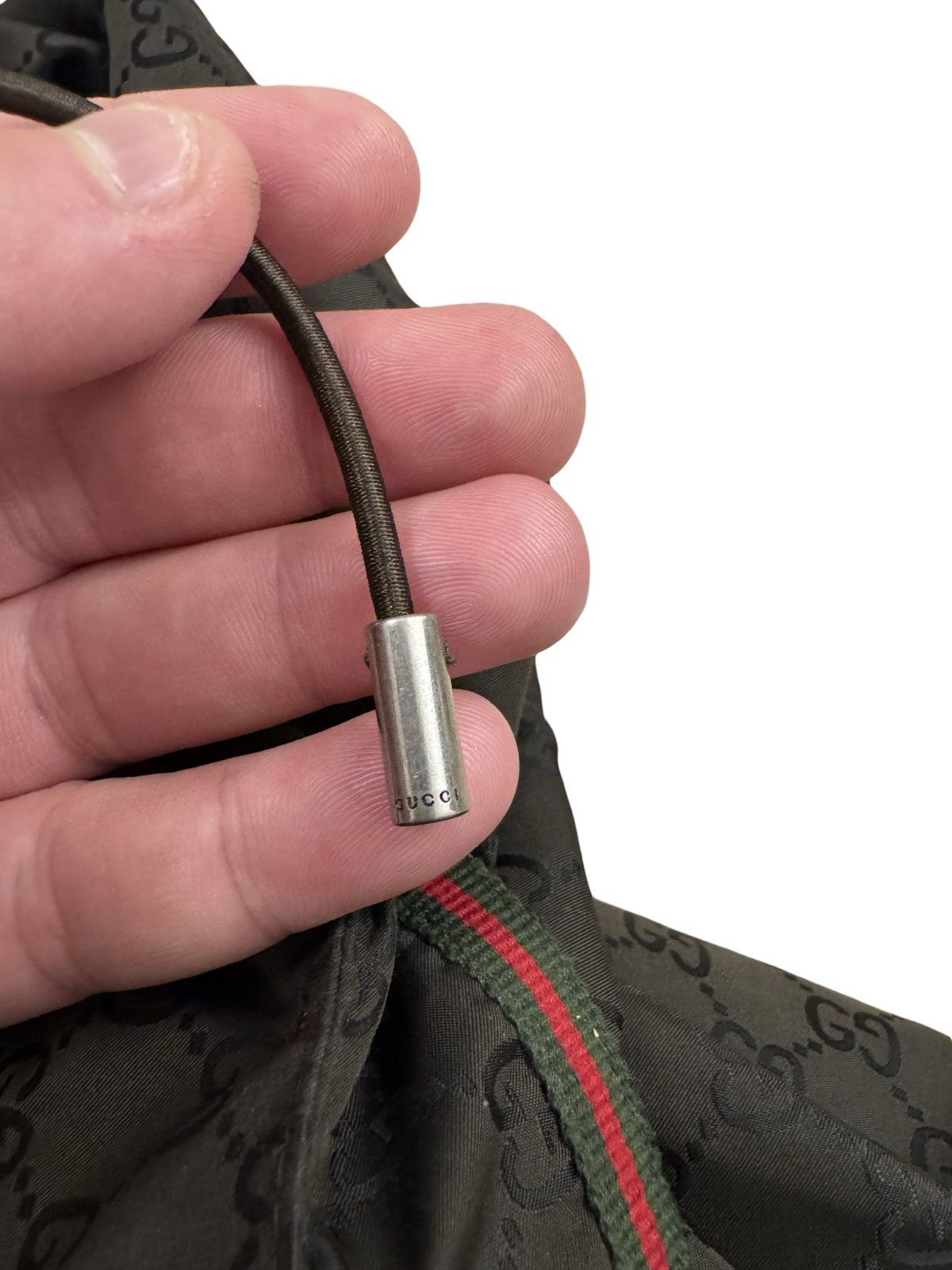 Gucci 🔥Vintage Gucci Web Accent Monogram Bomber Jacket/Windrunner Size US S / EU 44-46 / 1 - 10 Thumbnail