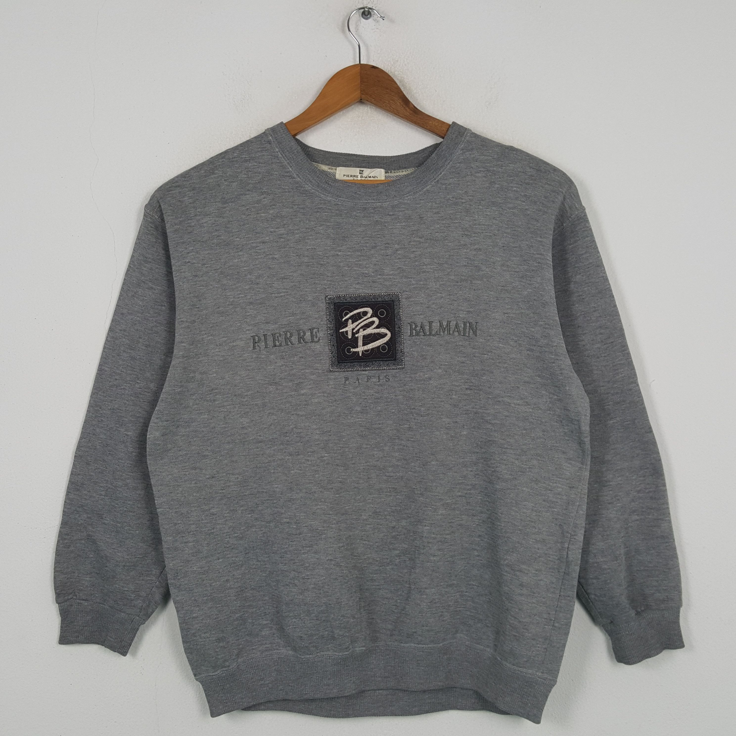Designer × Pierre Balmain × Vintage Vintage PIERRE BALMAIN Fashion Brand Sweatshirt C291N31 Size US L / EU 52-54 / 3 - 1 Thumbnail