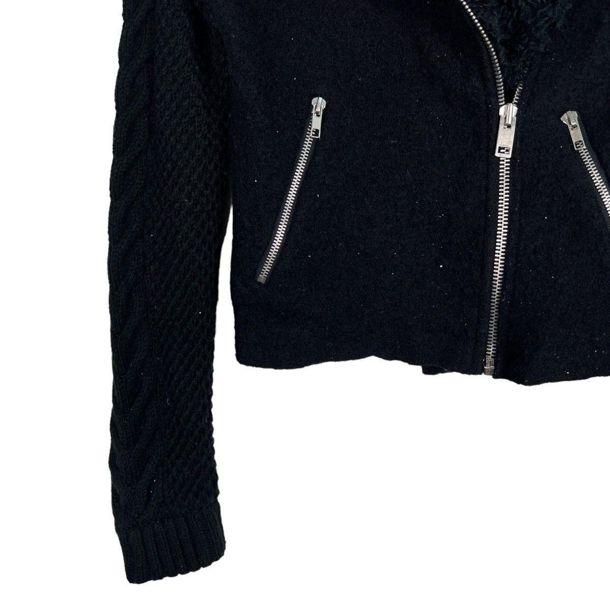 Diesel 🔥 DIESEL DOUBLE COLAR WOOL MOTO RIDERS STYLE JACKET Size US S / EU 44-46 / 1 - 4 Thumbnail