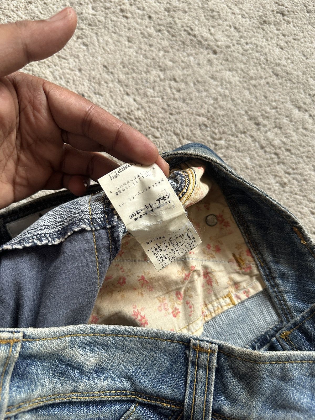 Japanese Brand 2000s LAUTREAMONT vintage Flare Jeans Size US 30 / EU 46 - 13 Thumbnail