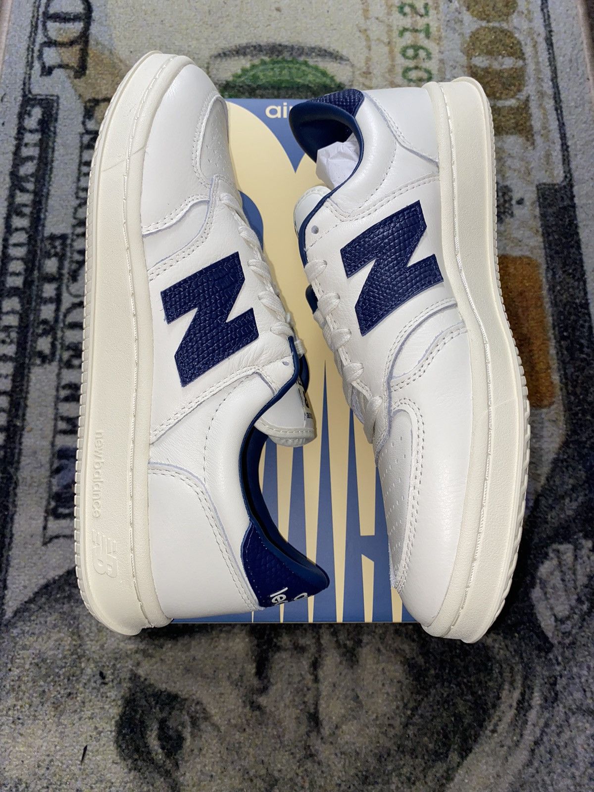 image of Aime Leon Dore x New Balance T500 Tennis Oxfords Shoes in Vintage Blue, Men's (Size 10)