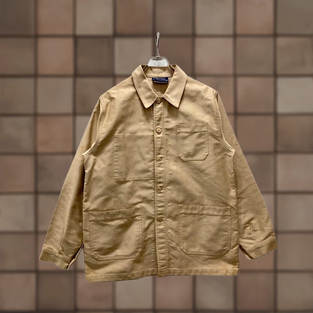 Vetra VETRA Jacket Men Beige 40 Cotton Coveralls Size US 40 / EU 56 - 1 Thumbnail