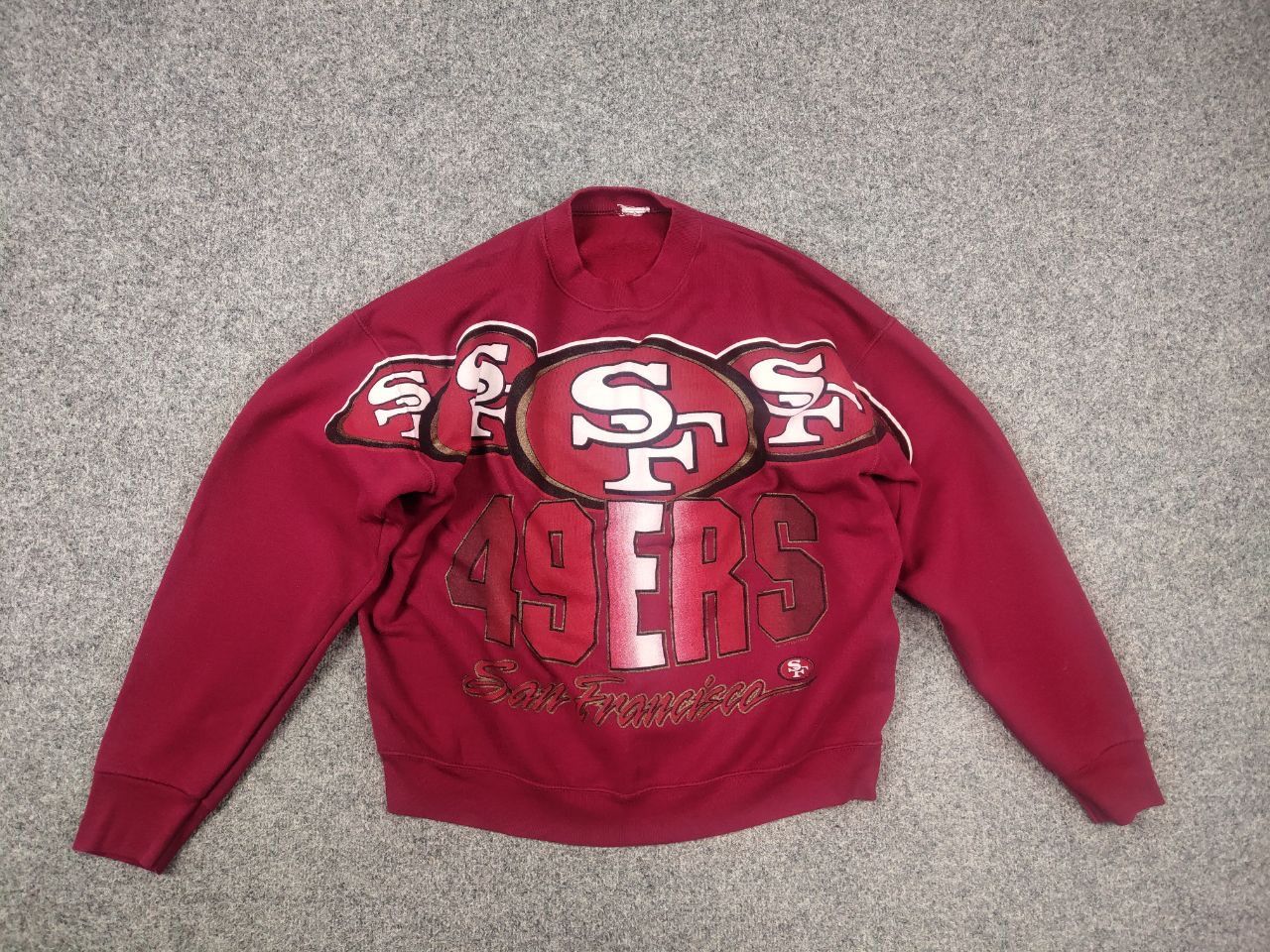 NFL Vintage 90's San Francisco 49ers NFL Big Logo Sweatshirt Size US M / EU 48-50 / 2 - 11 Thumbnail