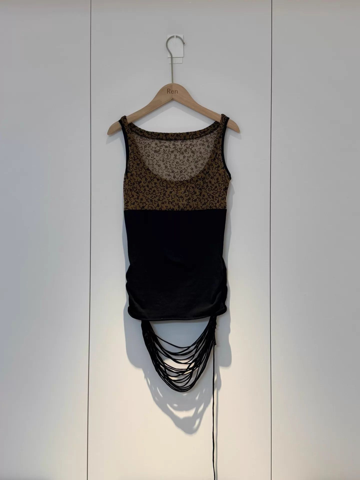 Alien Workshop Alice auaa lace panel drawstring vest Size ONE SIZE - 3 Thumbnail