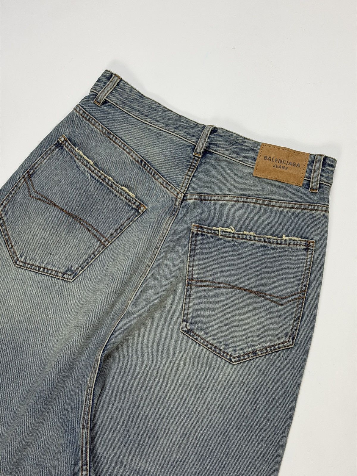 Balenciaga Balenciaga Low Crotch Baggy Denim Pants Size US 28 / EU 44 - 4 Thumbnail