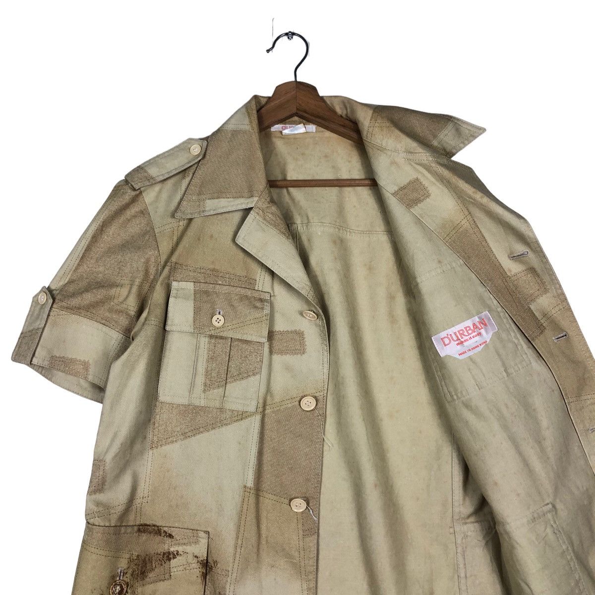 Japanese Brand Vintage Painted Patch Work Shirt Jacket DUrban Issey Miyake Size US M / EU 48-50 / 2 - 12 Thumbnail