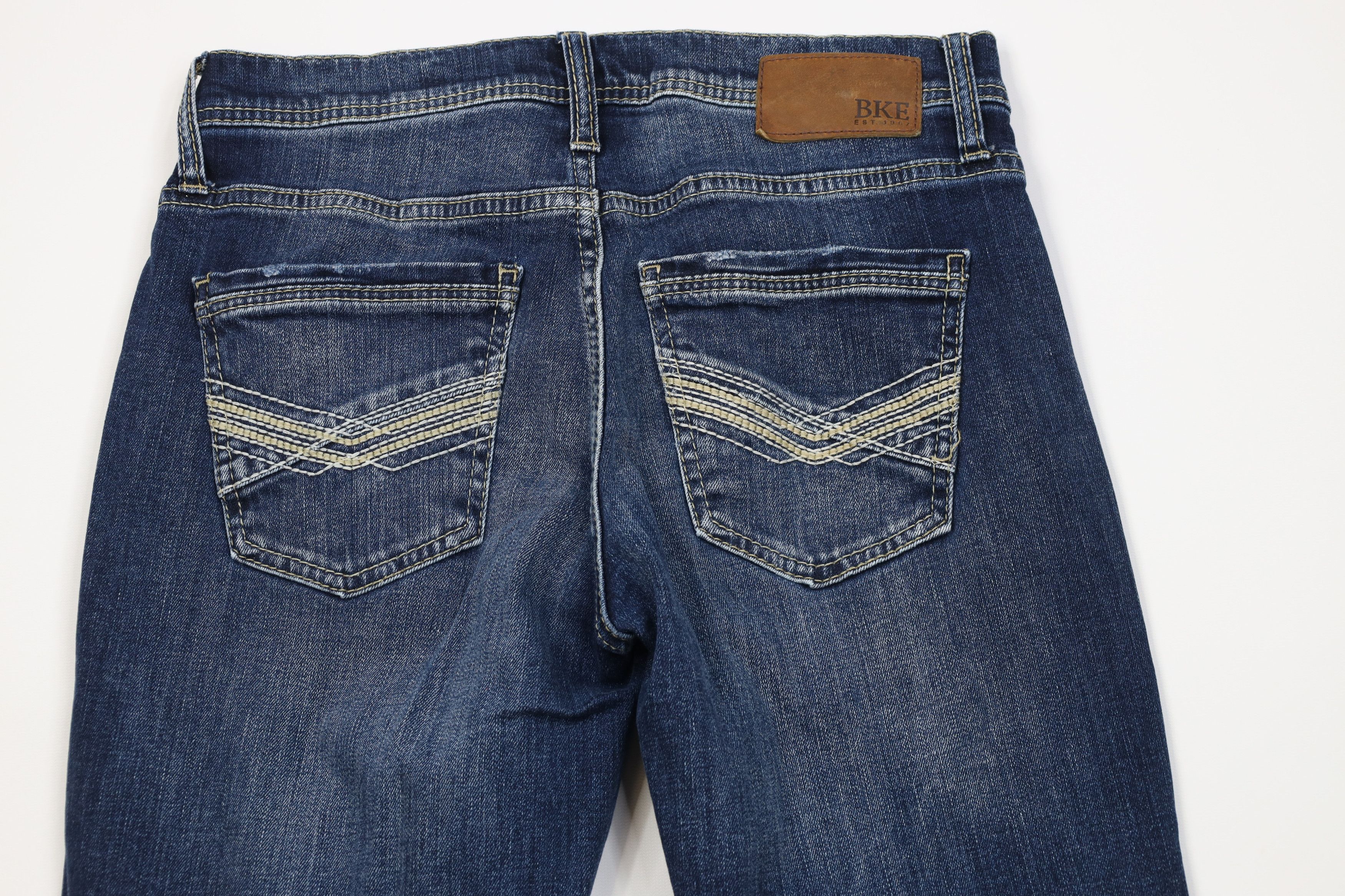 Vintage Buckle BKE Thick Stitch Jake Straight Leg Denim Jeans Size US 30 / EU 46 - 11 Thumbnail