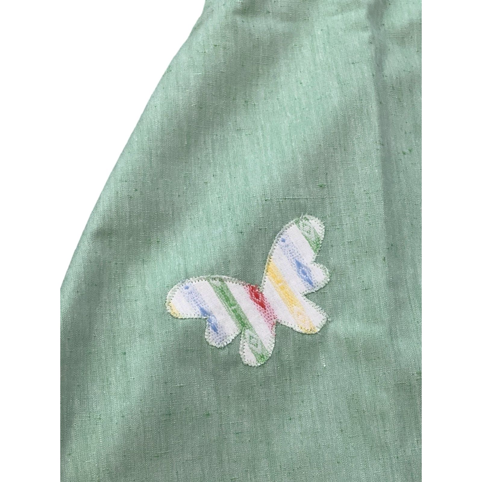 Vintage VINTAGE Ruth Of Carolina Party Dress Girls 5 With Jacket Mint Green W/ Butterfly Dress Jacket 1960s Cotton Blend Sleeveless Party Girls Size US S / EU 44-46 / 1 - 5 Thumbnail