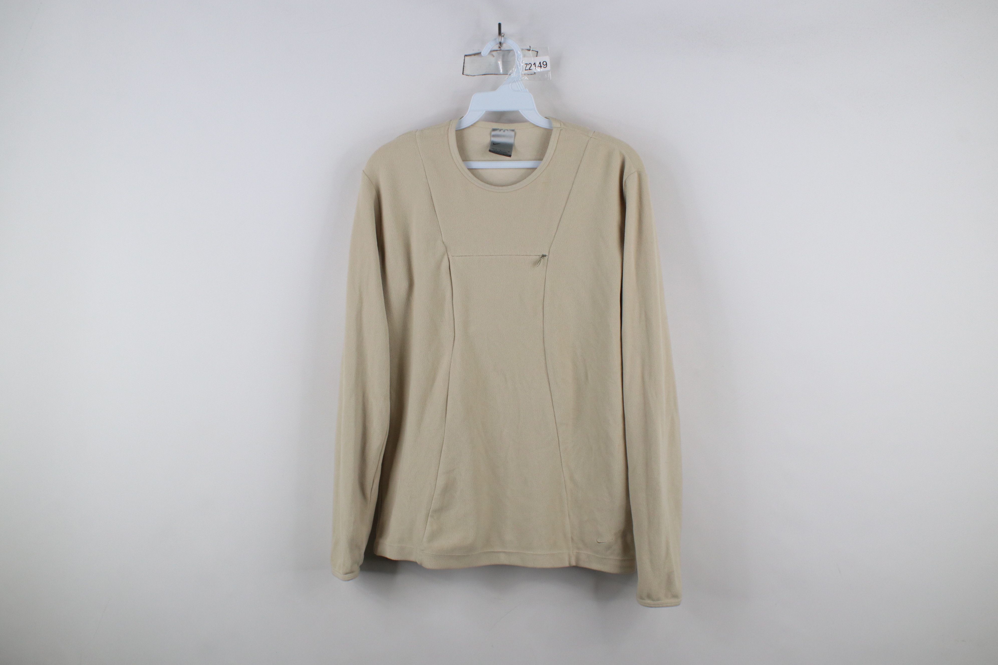 Nike × Vintage Vintage Y2K Nike Scott Mini Swoosh Monochrome Fleece Sweater Size M / US 6-8 / IT 42-44 - 1 Thumbnail