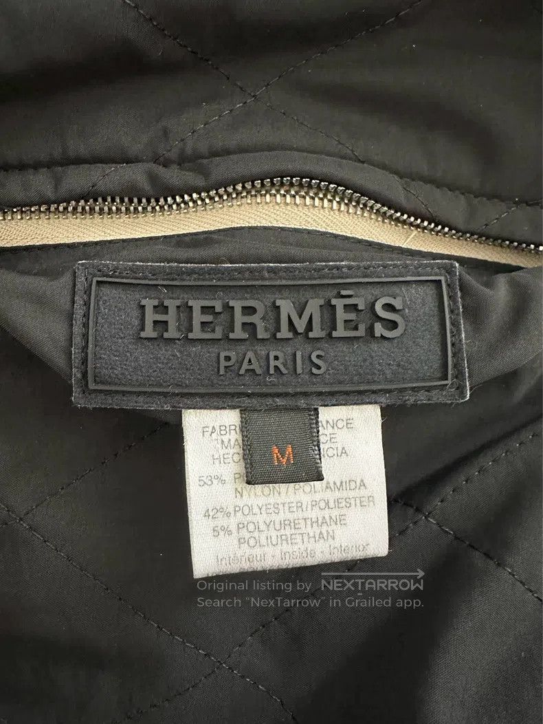 Hermes Hermes Bicolor simple chevron pattern cotton coat jacket, Size M / US 6-8 / IT 42-44 - 9 Thumbnail