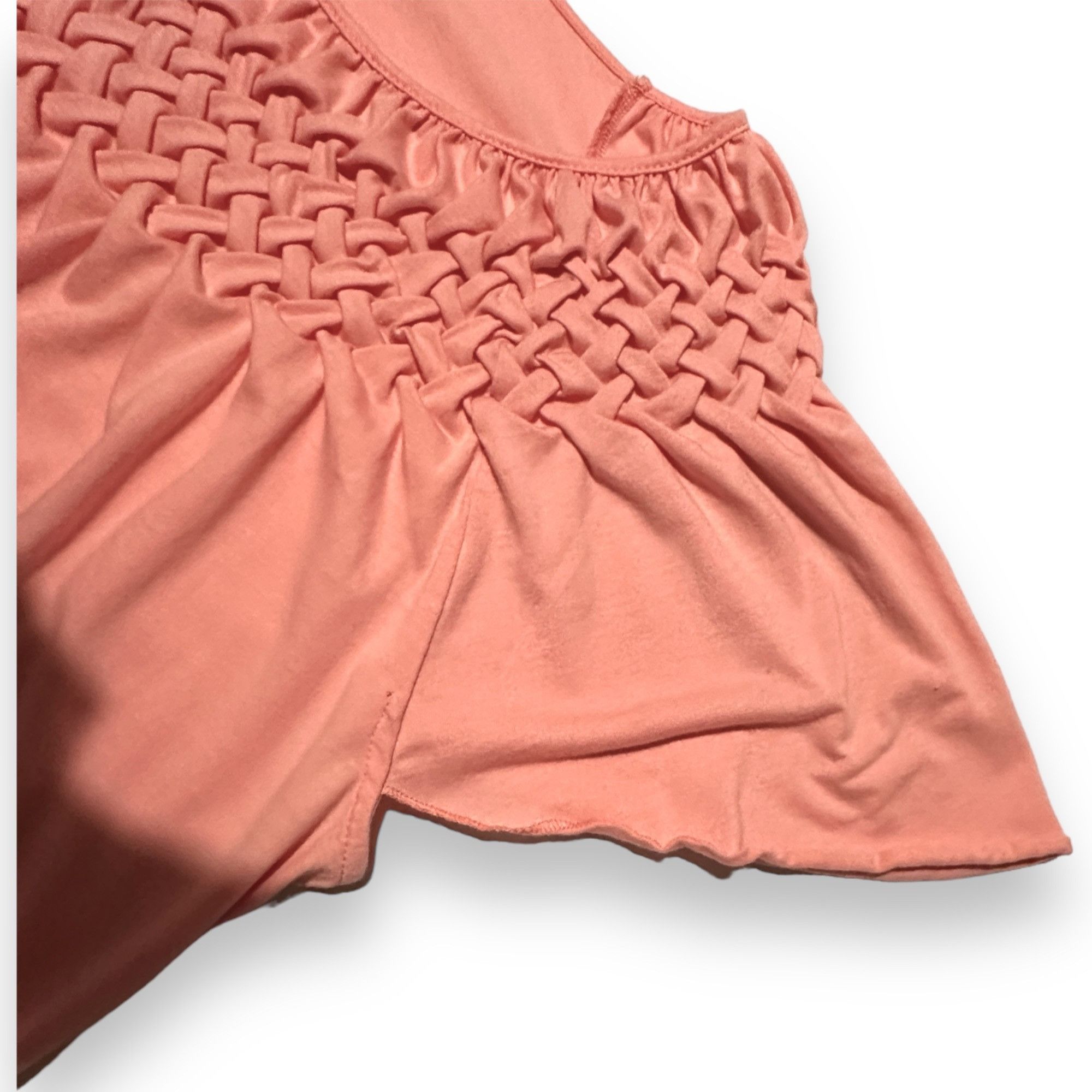 Vintage Toffee Apple XXL Bubble Gum Pink Ruched Cap Sleeve Flowing T Size XXL / US 16-18 / IT 52-54 - 6 Thumbnail