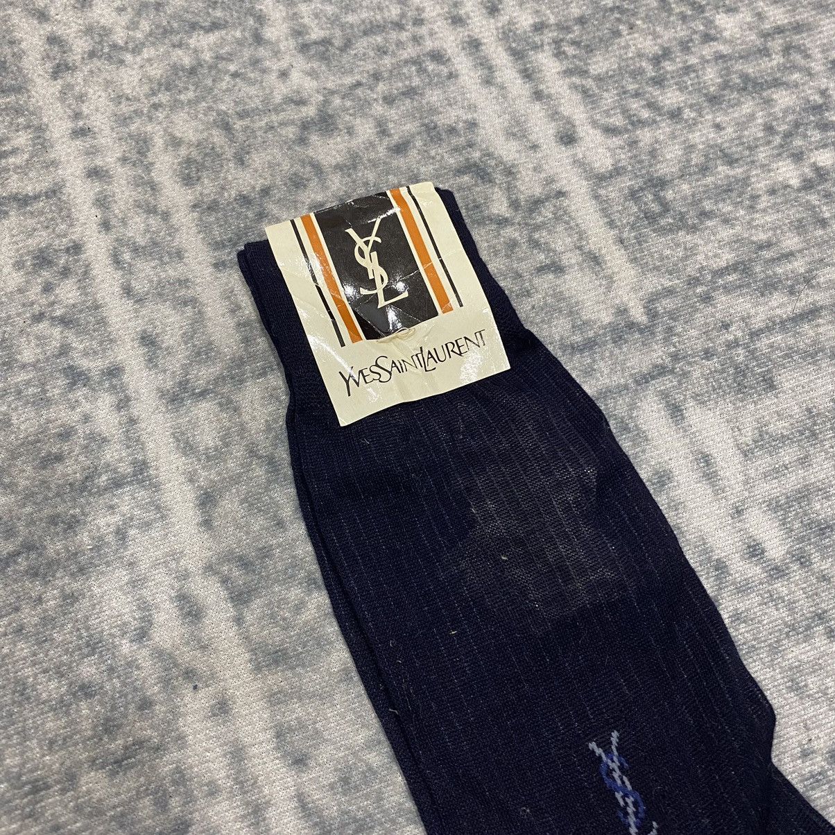 Designer × Yves Saint Laurent Ysl Chaussettes Socks NOS Size ONE SIZE - 4 Thumbnail