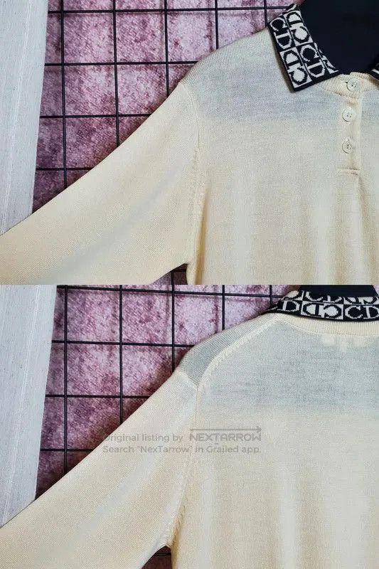 Dior Dior Beige Wool Long Sleeve Sweater . Size L / US 10 / IT 46 - 7 Thumbnail