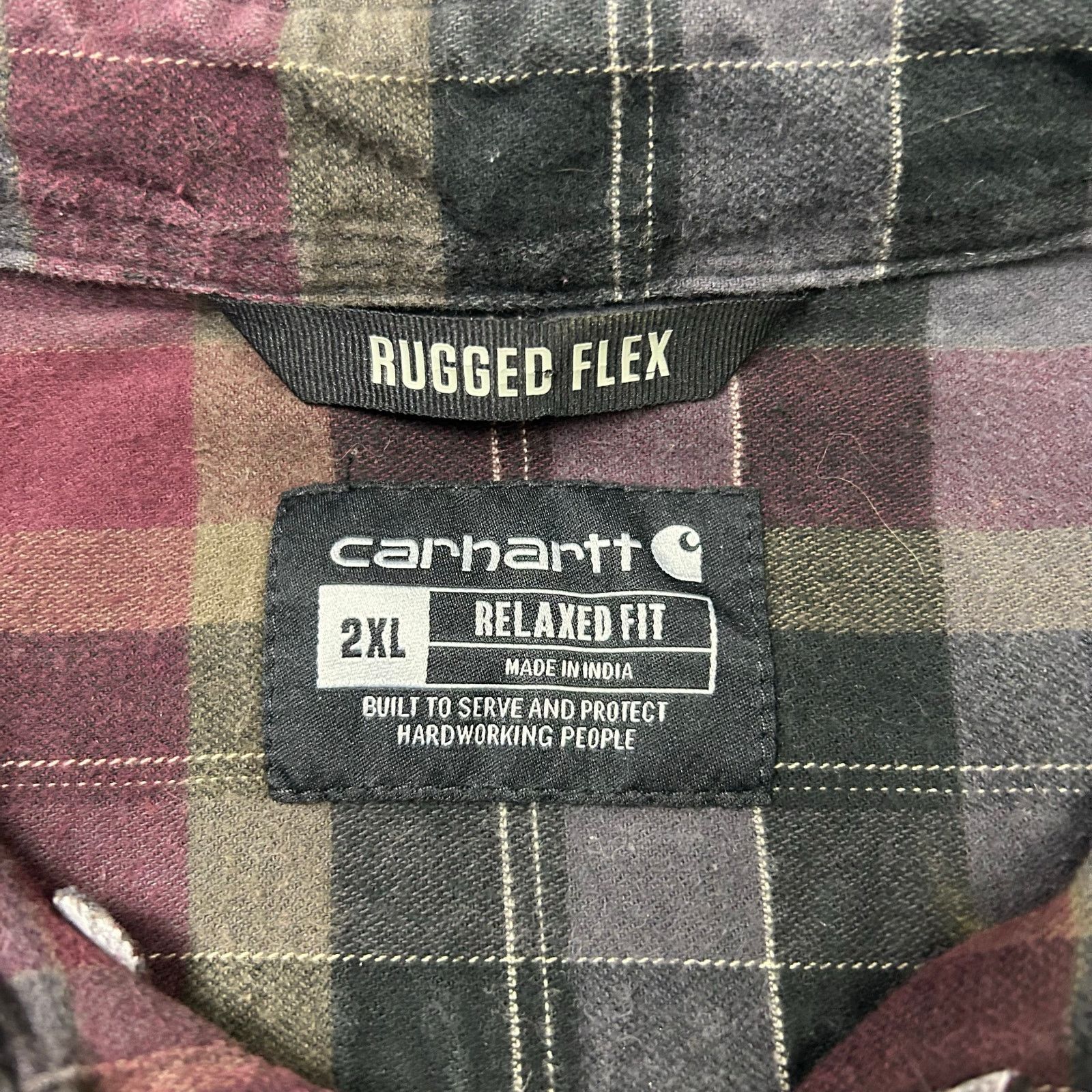 Carhartt Carhartt Rugged Flex Relaxed Fit Flannel Long-Sleeve Shirt Size US XXL / EU 58 / 5 - 5 Thumbnail
