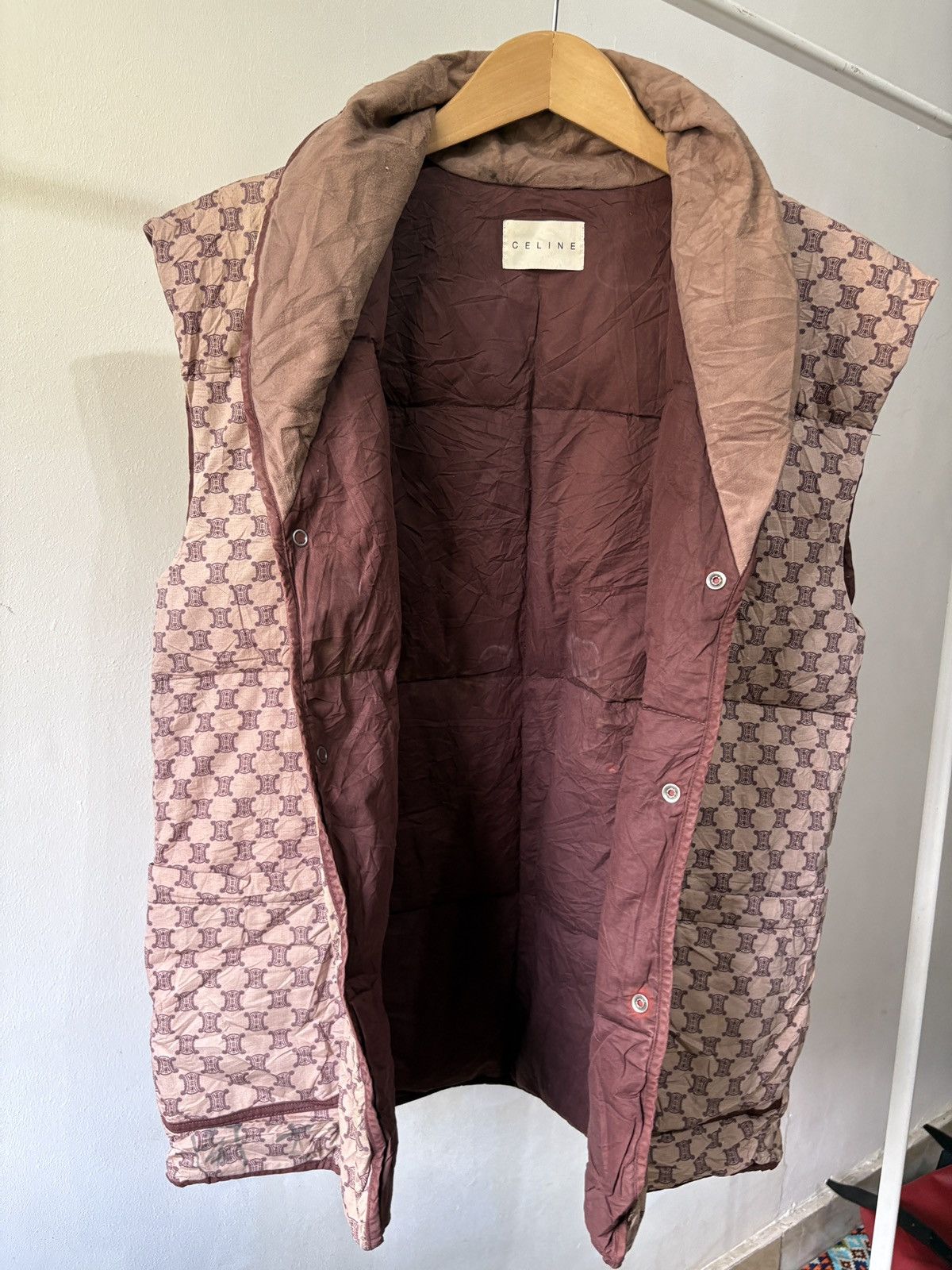 Celine Celine Macadam Puffer Vest Size L / US 10 / IT 46 - 3 Thumbnail