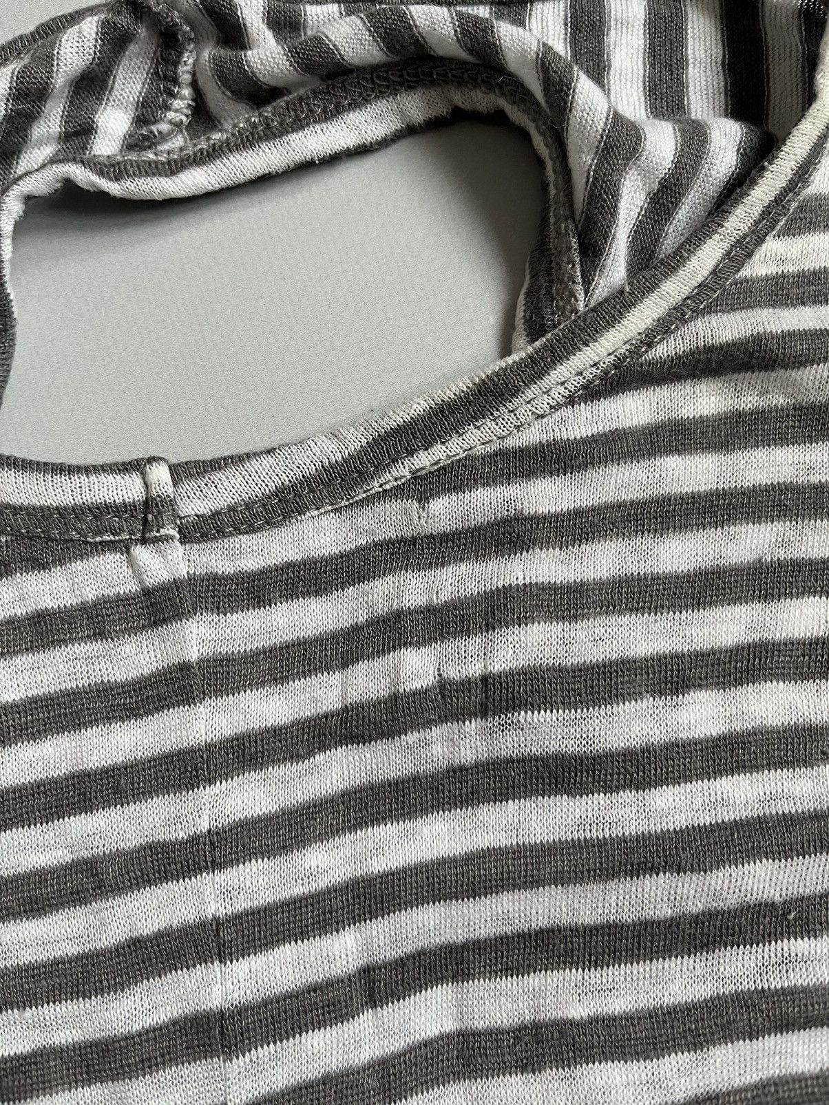 Rundholz RUNDHOLZ Black Label Striped Asymmetrical Grey Tank Top Size S / US 4 / IT 40 - 15 Thumbnail