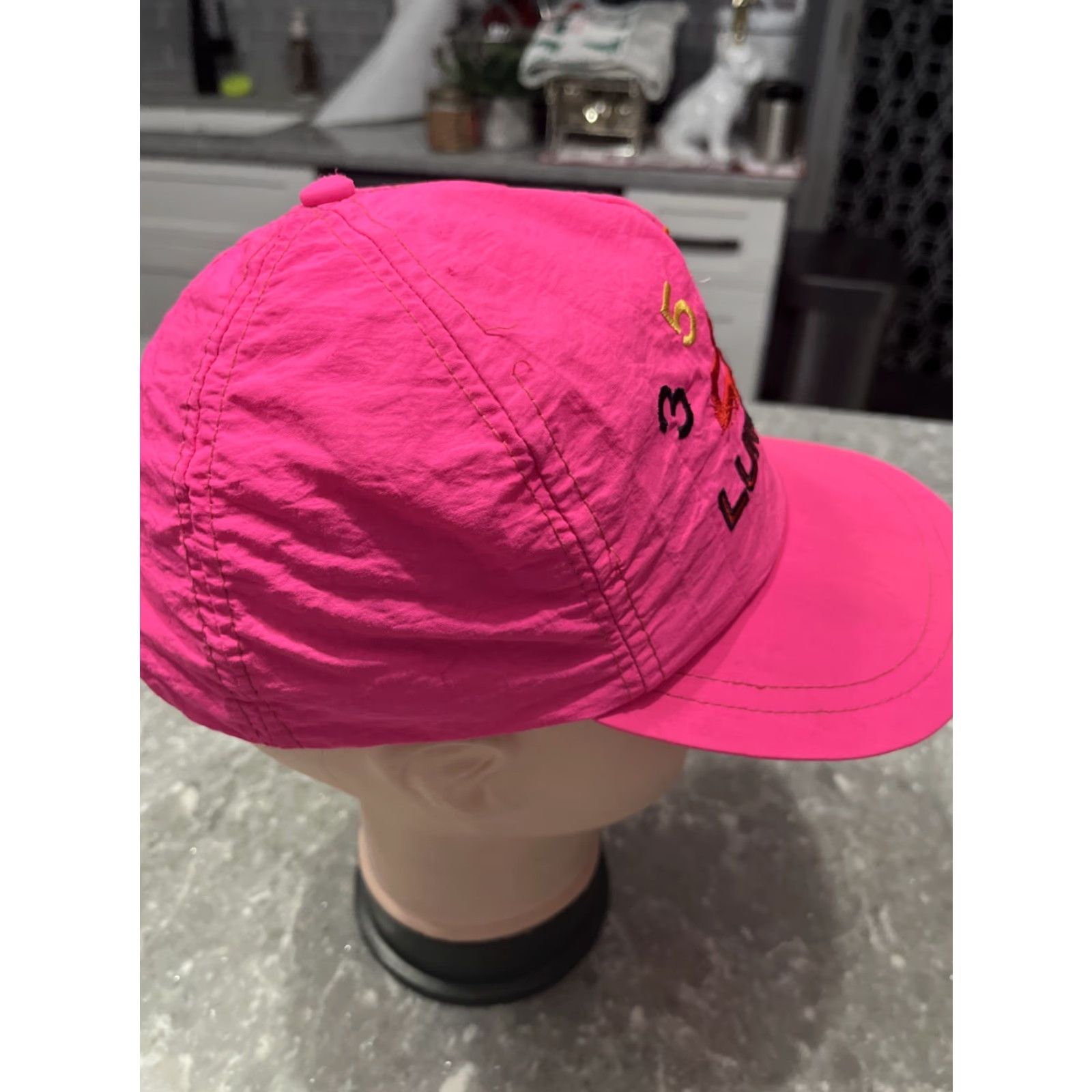 NASCAR VINTAGE Chevrolet Hat Cap Pink Bold Lumina Snapback NASCAR Cap? Size ONE SIZE - 5 Thumbnail