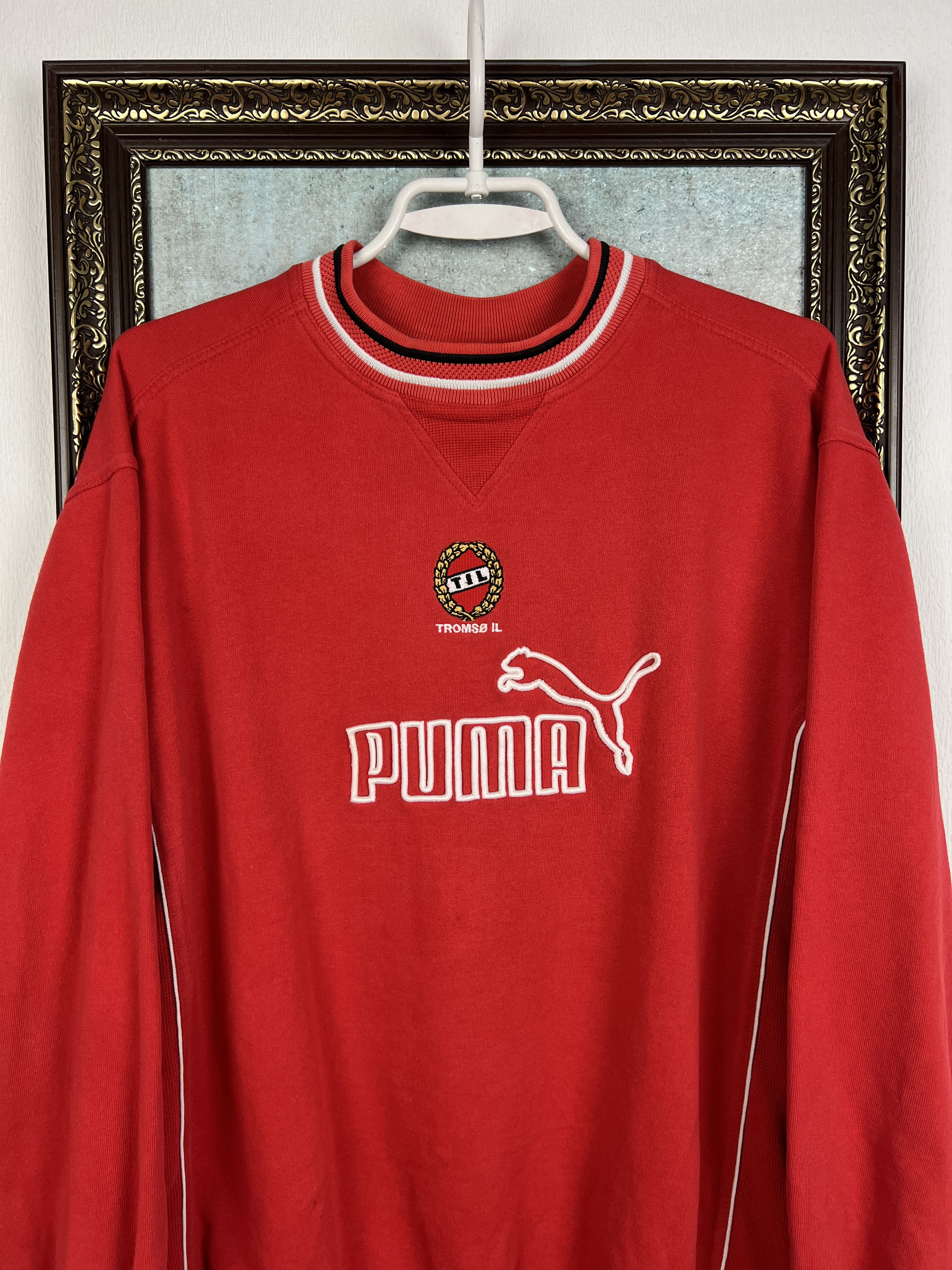 Puma Vintage 90's Tromso TIL Football Sweatshirt Soccer Track Top Size US S / EU 44-46 / 1 - 2 Thumbnail