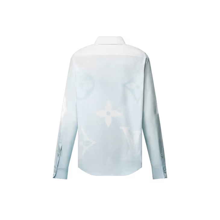 Louis Vuitton Monogram Printed Long-Sleeved Cotton Poplin Shirt Size US M / EU 48-50 / 2 - 3 Thumbnail