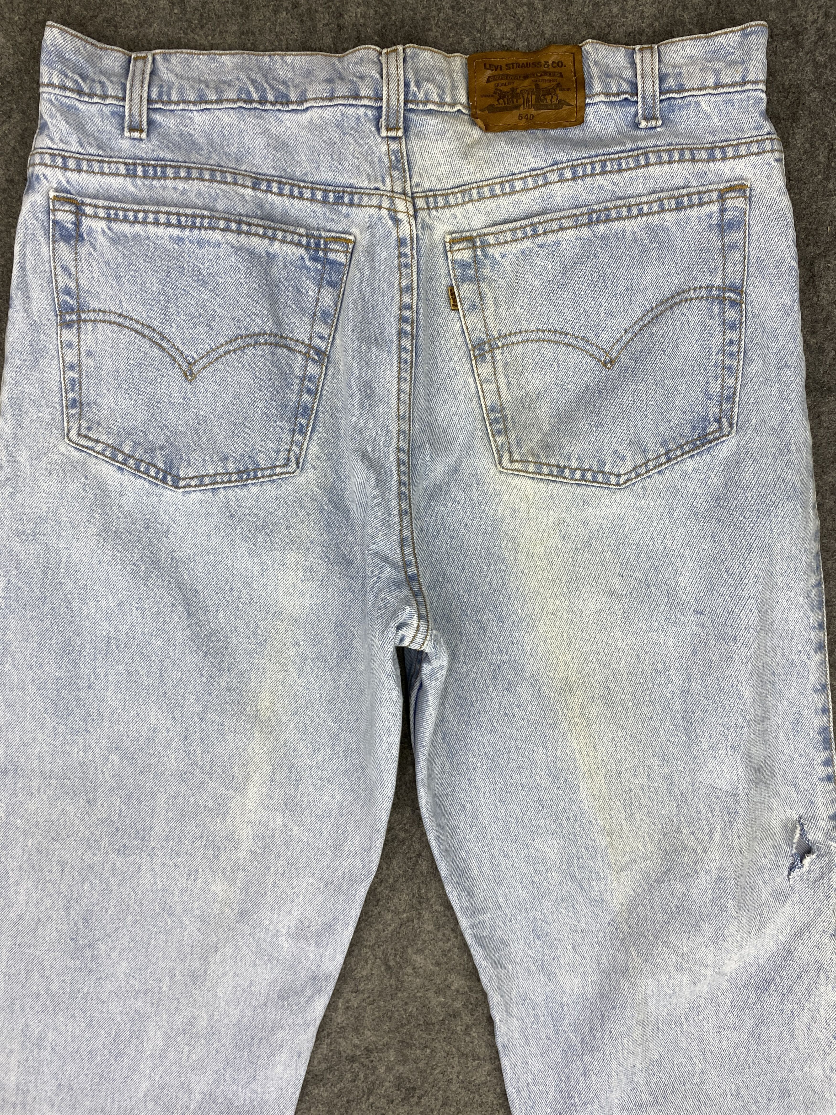 Levi's Light Blue Wash Vintage Levi's 540 USA 37x32 Denim -SJ027 Size US 37 - 4 Thumbnail