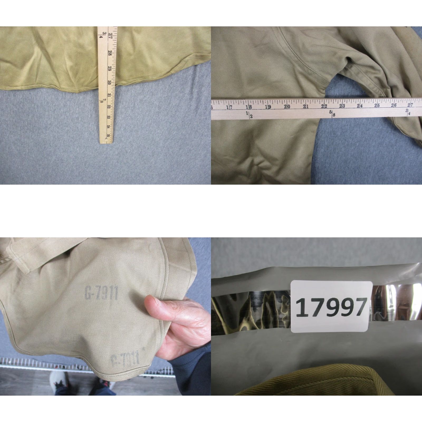 Vintage VINTAGE US Army Shirt Mens Large Khaki Twill Cotton WWII Engineers Patches 40s Button-Up Size US L / EU 52-54 / 3 - 9 Thumbnail