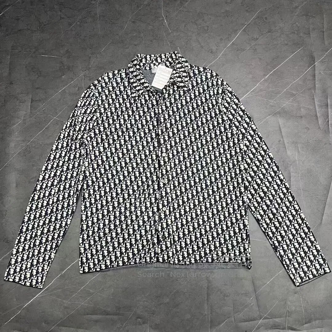 Dior dior black and white logo knit shirt. Size US M / EU 48-50 / 2 - 1 Thumbnail