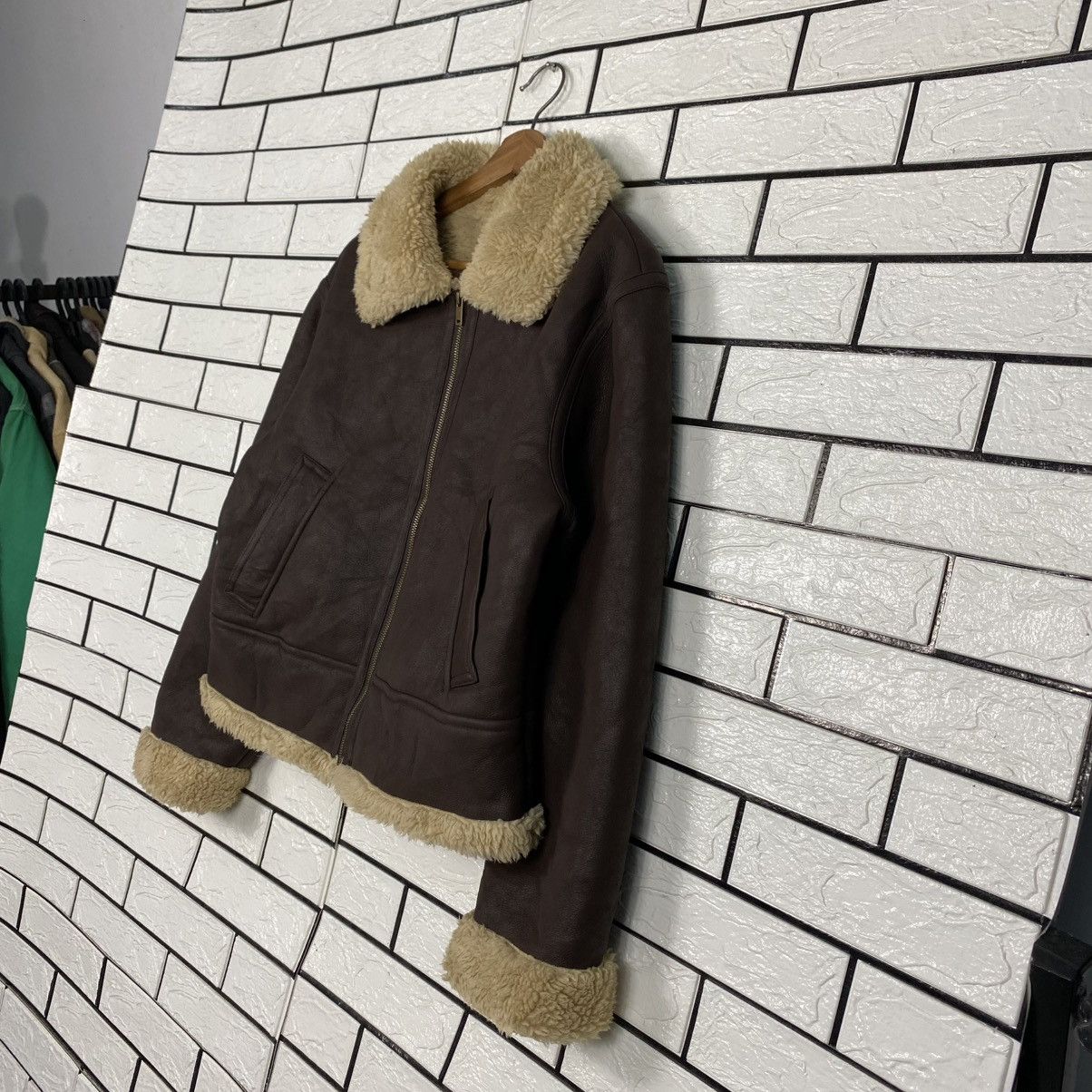 Japanese Brand 🔥VTG SOFT LEATHER JACKET SHEARLING BLANKET GU ISSEY MIYAKE Size US L / EU 52-54 / 3 - 2 Thumbnail