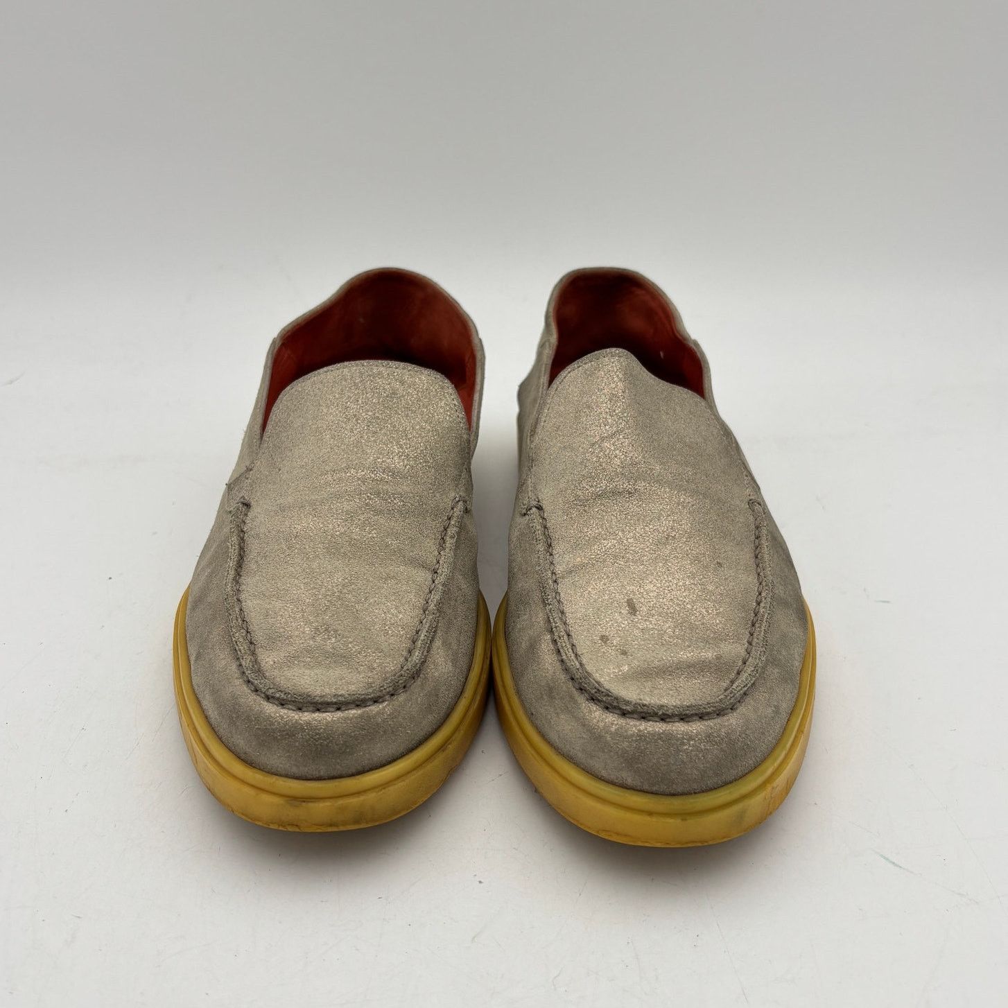 Santoni Santoni Botanist Loafers Shoes Metallic Silver Men's 41 US 8 Size US 8 / EU 41 - 2 Thumbnail