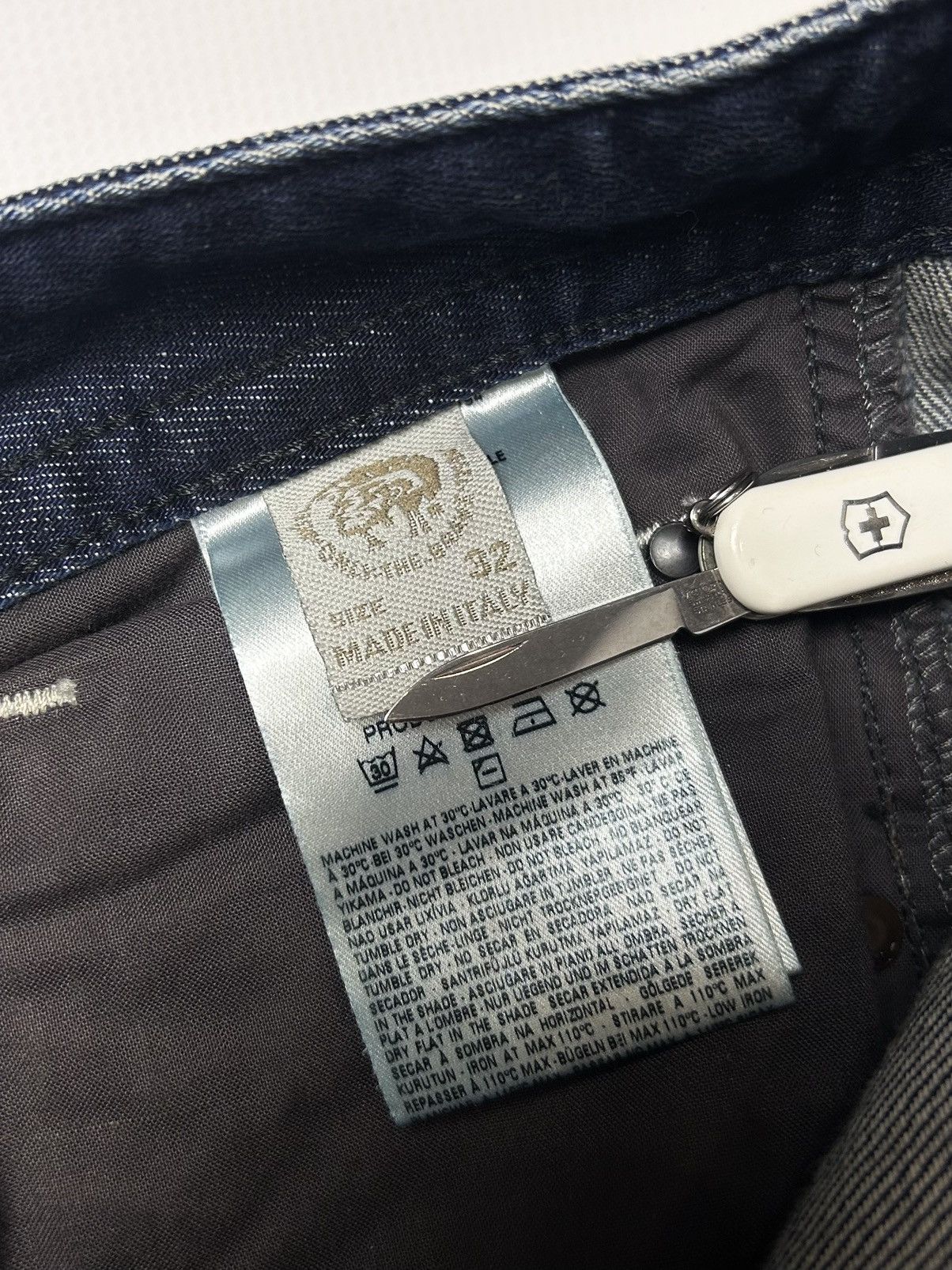Diesel × Dolce & Gabbana × Jean Paul Gaultier Y2k jeans Diesel patchwork rare denim pants Size US 32 / EU 48 - 12 Thumbnail