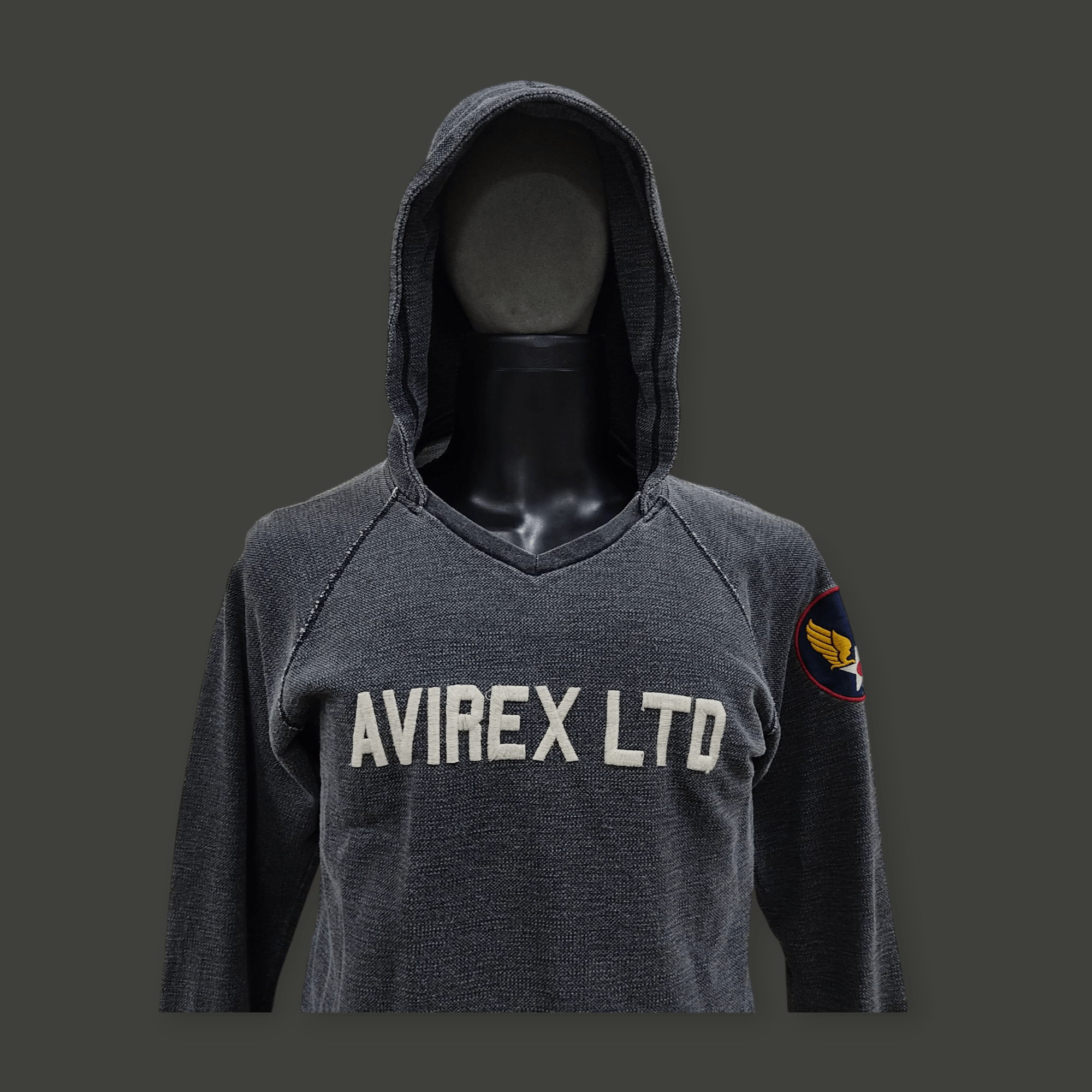 Avirex Avirex Spell Out Back Hit USAF Hooded Sweatshirt Size US M / EU 48-50 / 2 - 3 Thumbnail