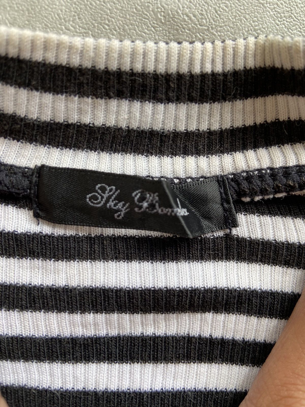 Beauty Beast × If Six Was Nine × Japanese Brand Sly Bombex Striped Love Tshirt Size M / US 6-8 / IT 42-44 - 3 Thumbnail