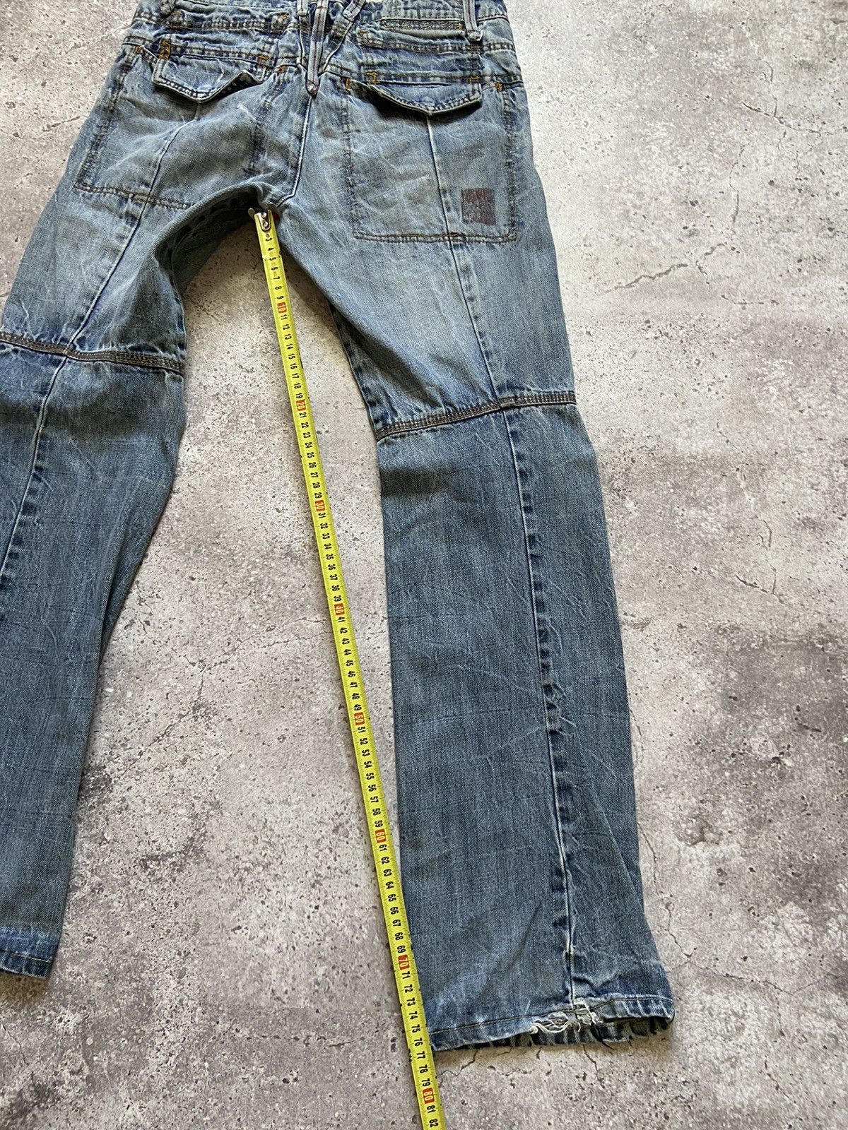 Japanese Brand Marithe Francois Girbaud Jeans Faded Blue Denim Size US 30 / EU 46 - 11 Thumbnail