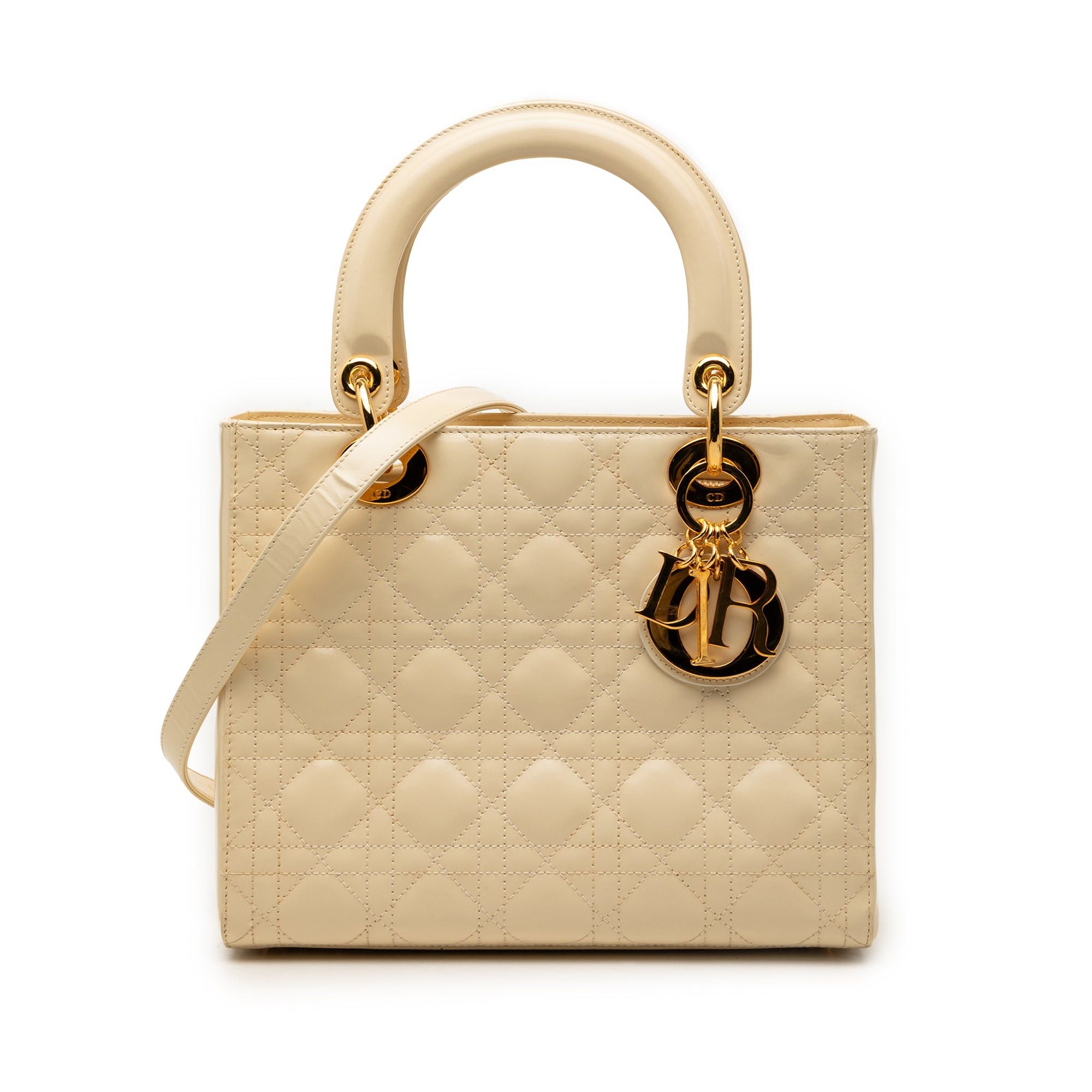 Dior Medium Patent Cannage Lady Dior Size ONE SIZE - 1 Thumbnail